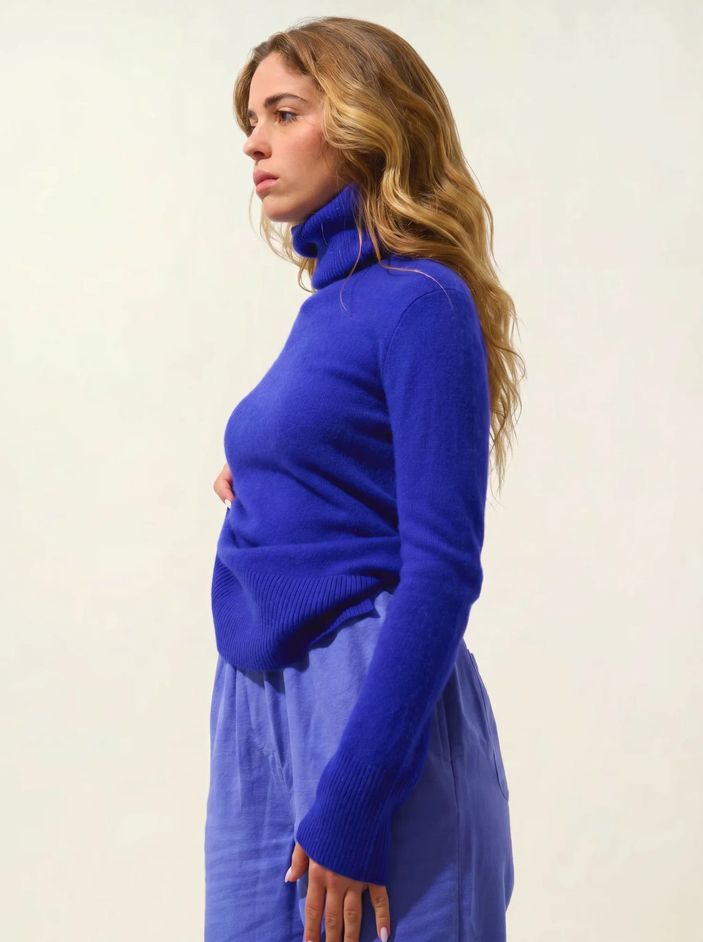 FORNET Pullover Rollkragen Indigo