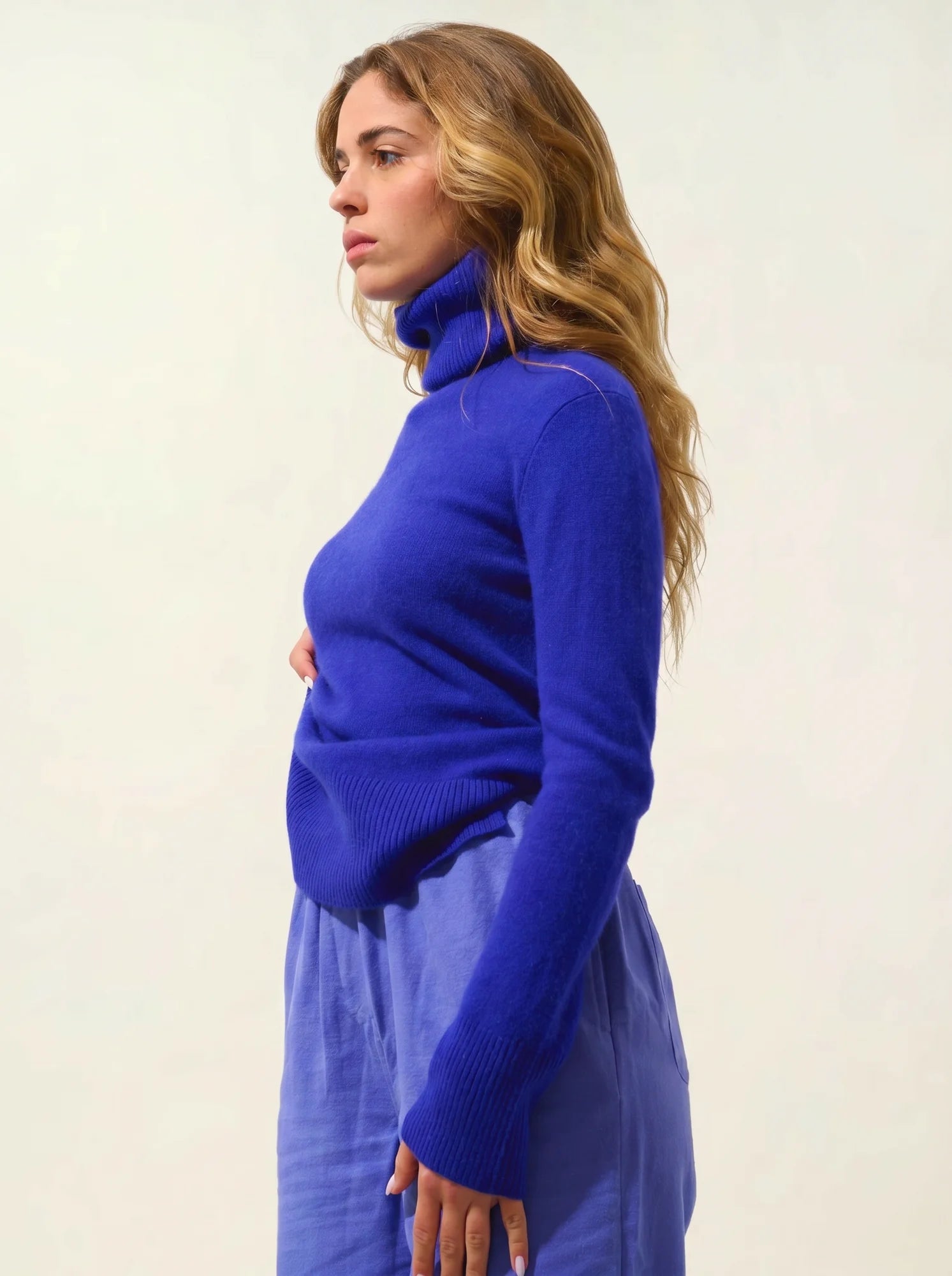FORNET Pullover Rollkragen Indigo