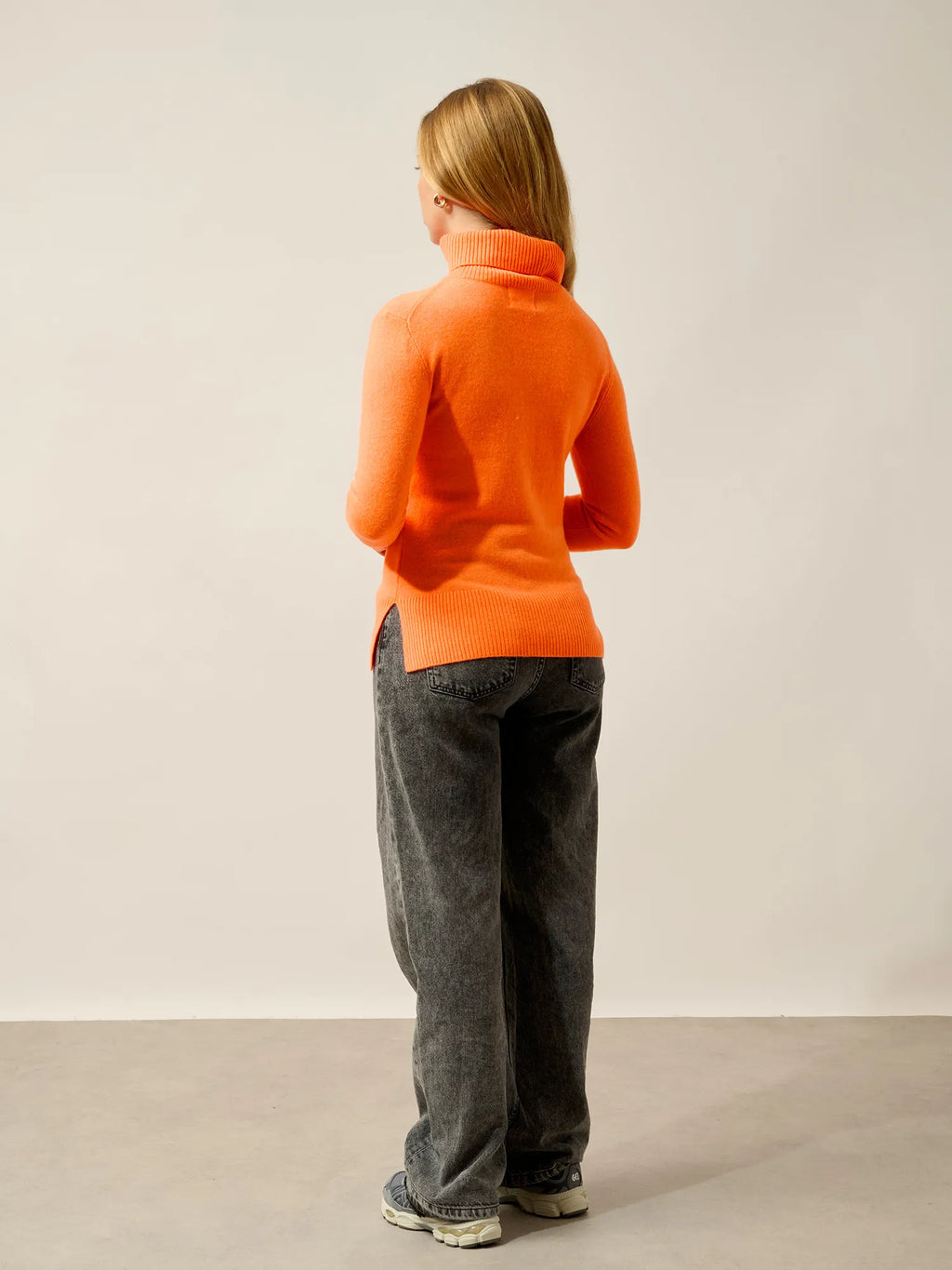 FORNET Pullover Rollkragen Neonorange
