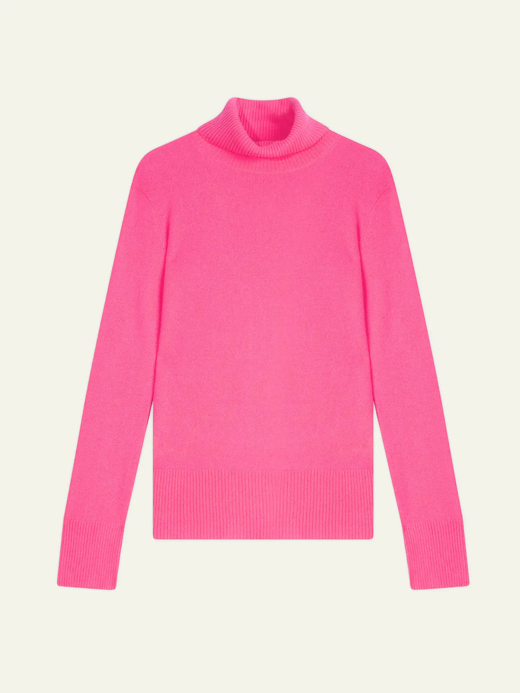FORNET Pullover Rollkragen Neonrosa