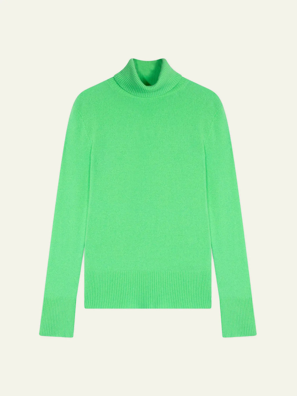 FORNET Pullover Rollkragen Neongrün