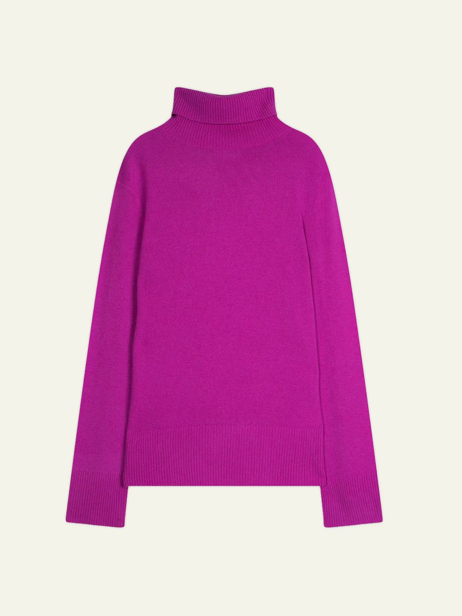 FORNET Pullover Rollkragen Neonviolett