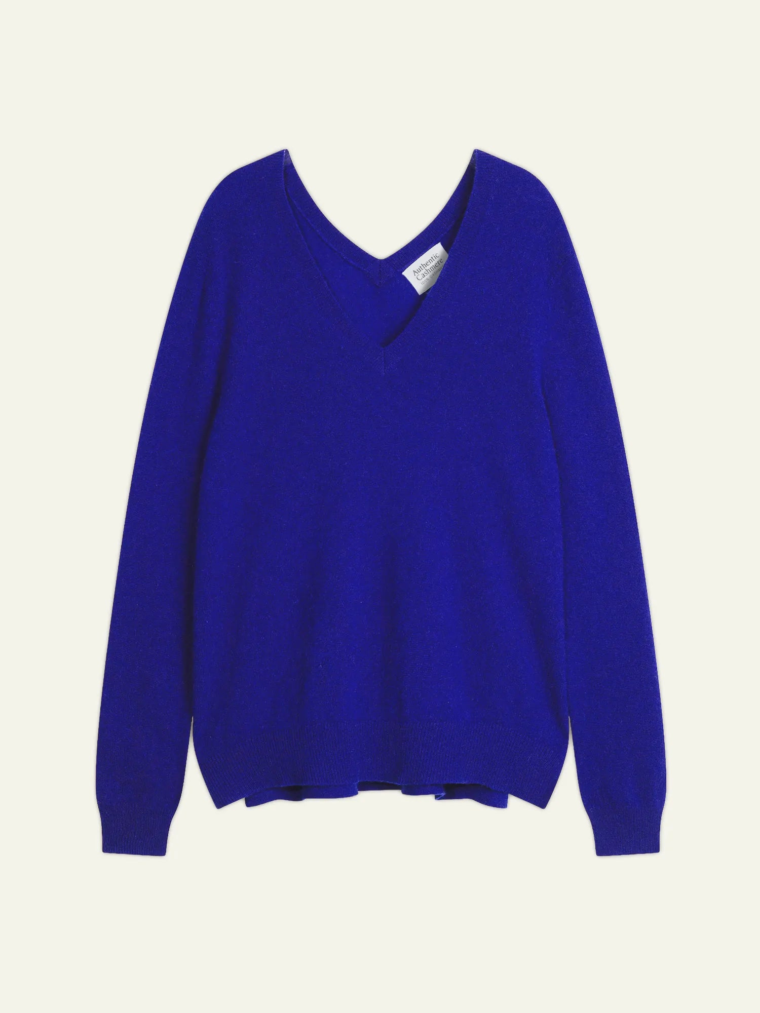 GIEGN Pullover V-Ausschnitt vorne und hinten Indigo