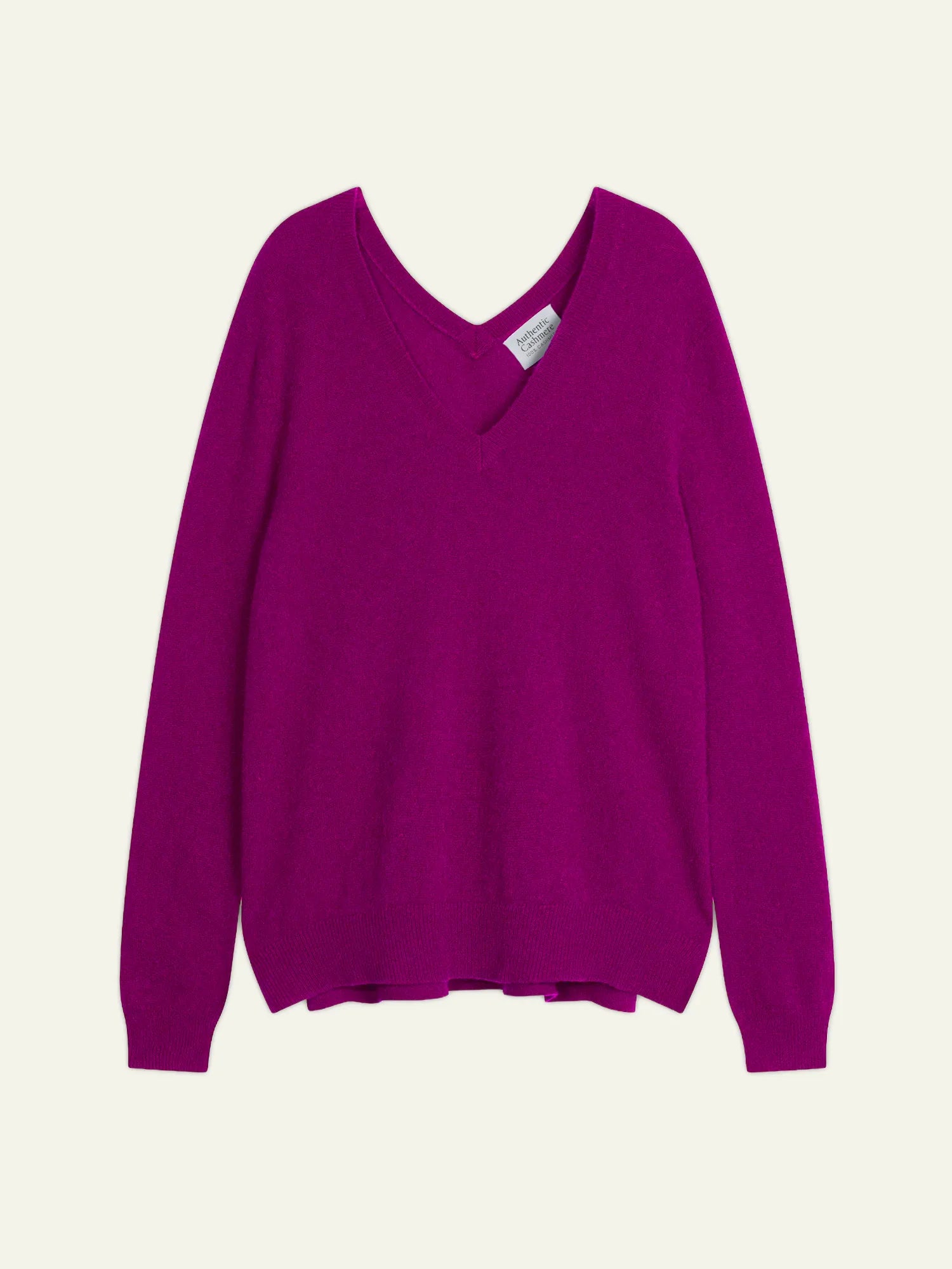GIEGN pullover v-ausschnitt vorne und hinten violine
