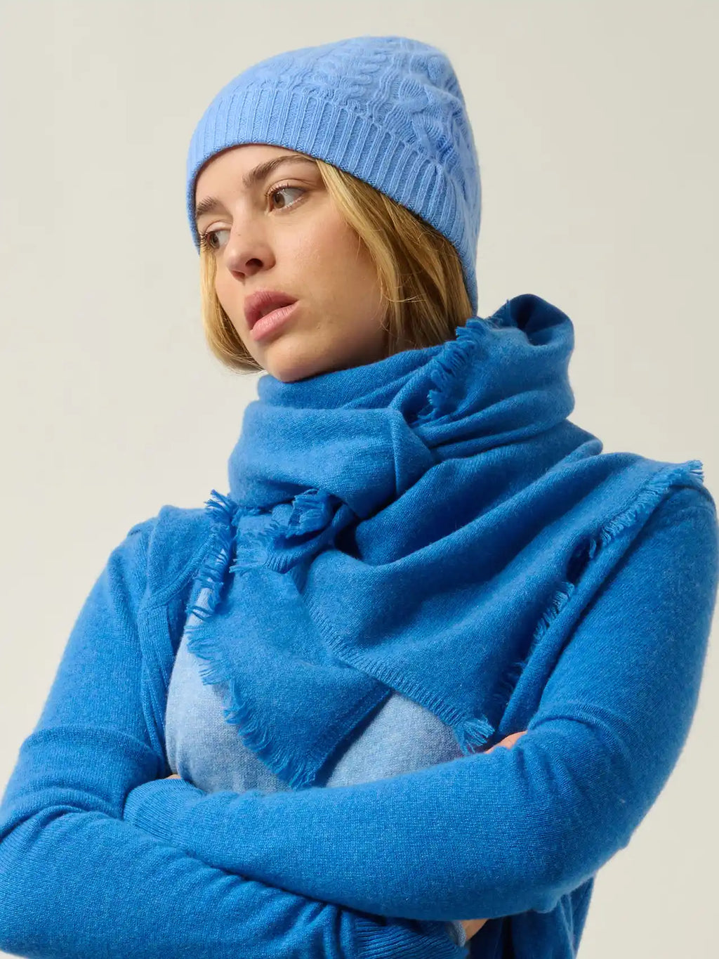 SCOTT beanie 4 ply baby blue