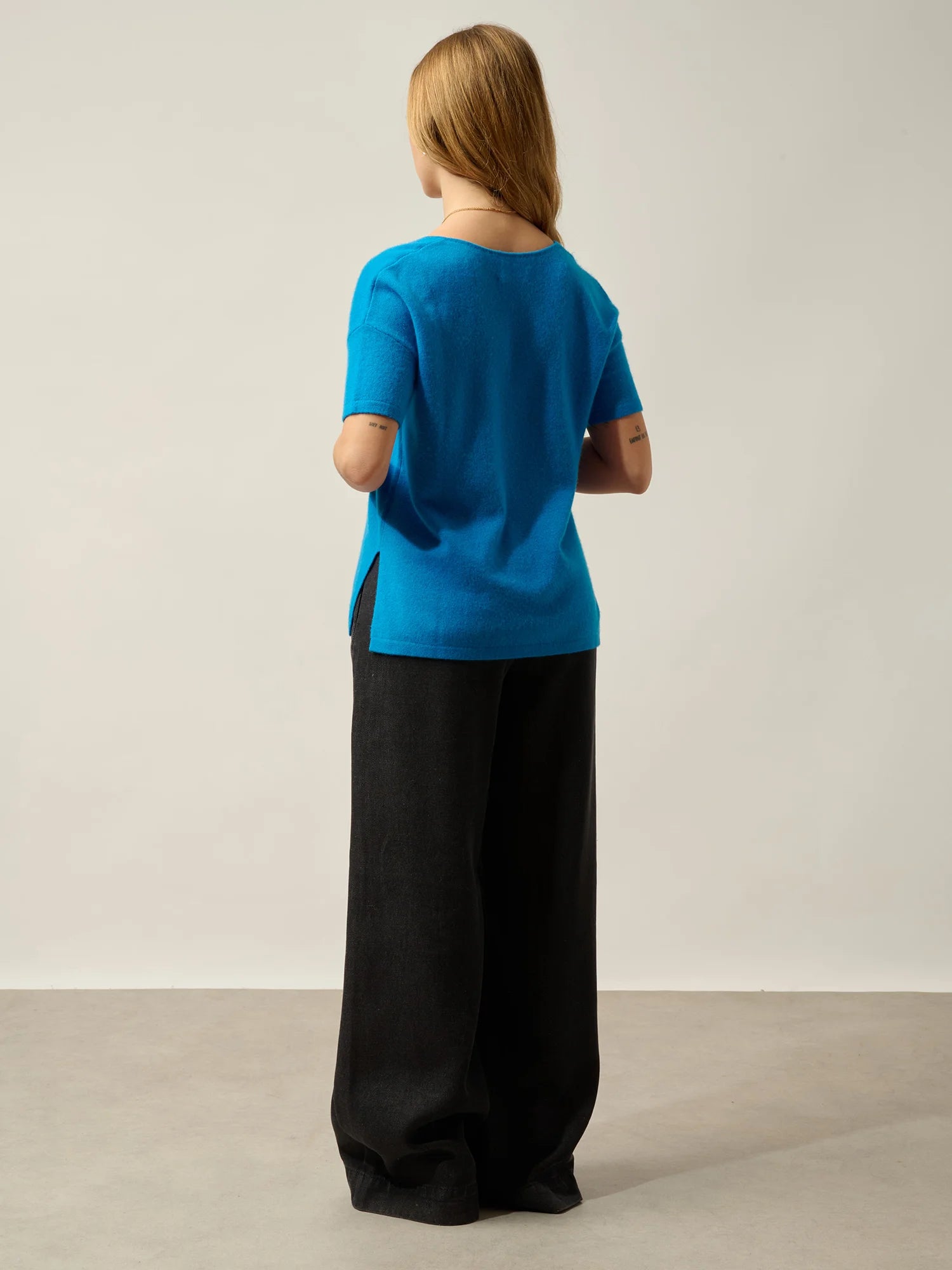 MAELYS t-shirt crew neck azure