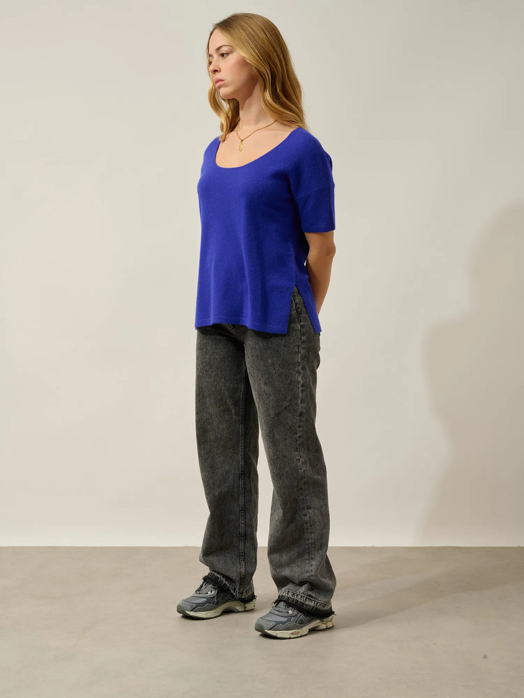 MAELYS t-shirt crew neck indigo