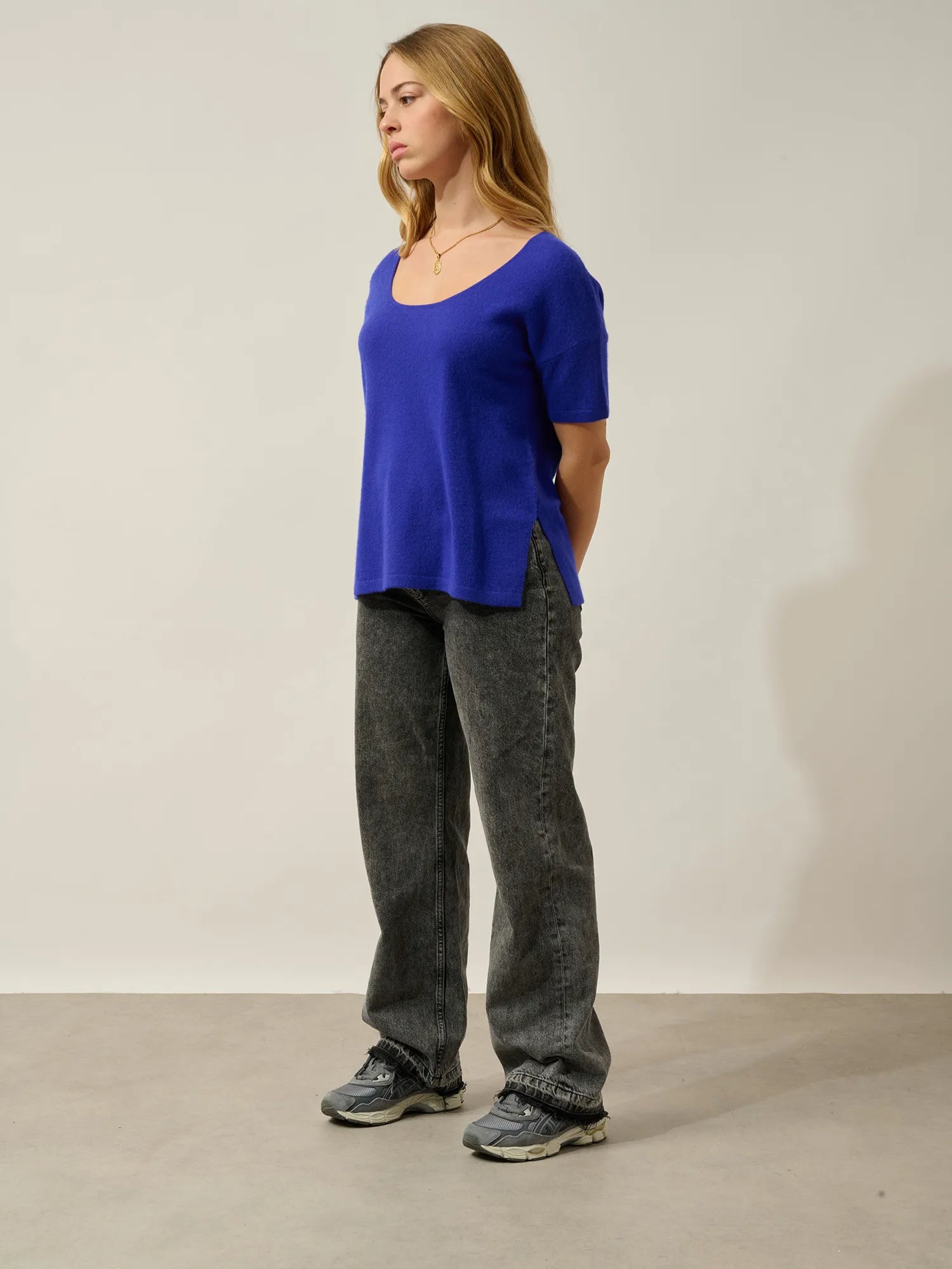 MAELYS t-shirt crew neck indigo