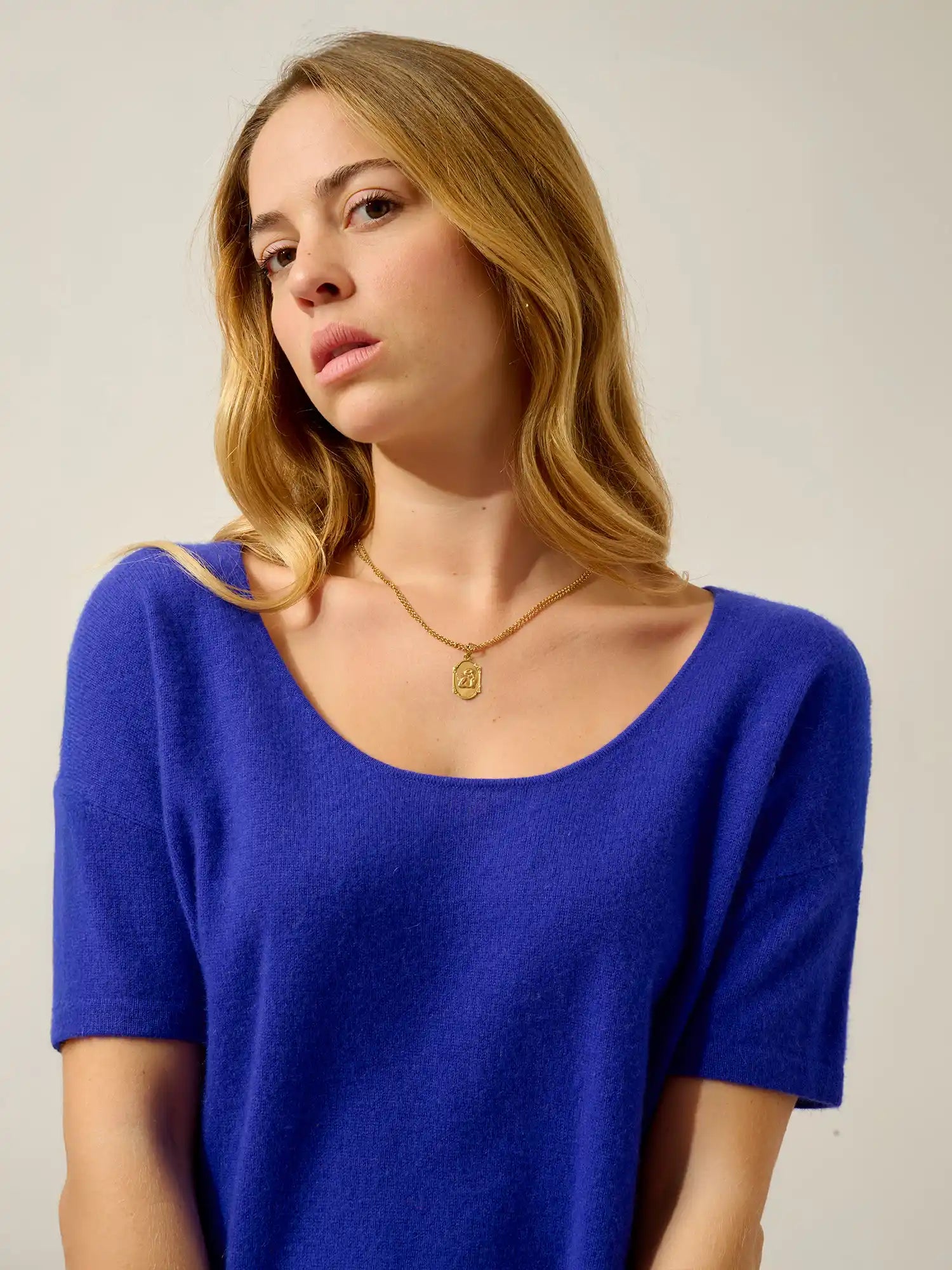 MAELYS t-shirt crew neck indigo
