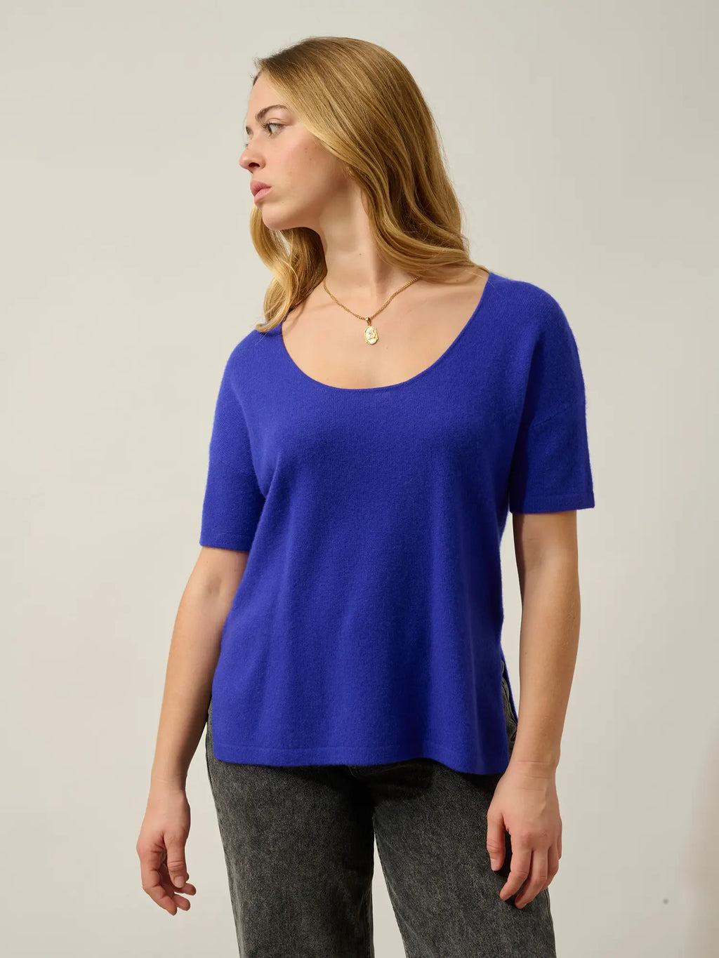 MAELYS t-shirt crew neck indigo