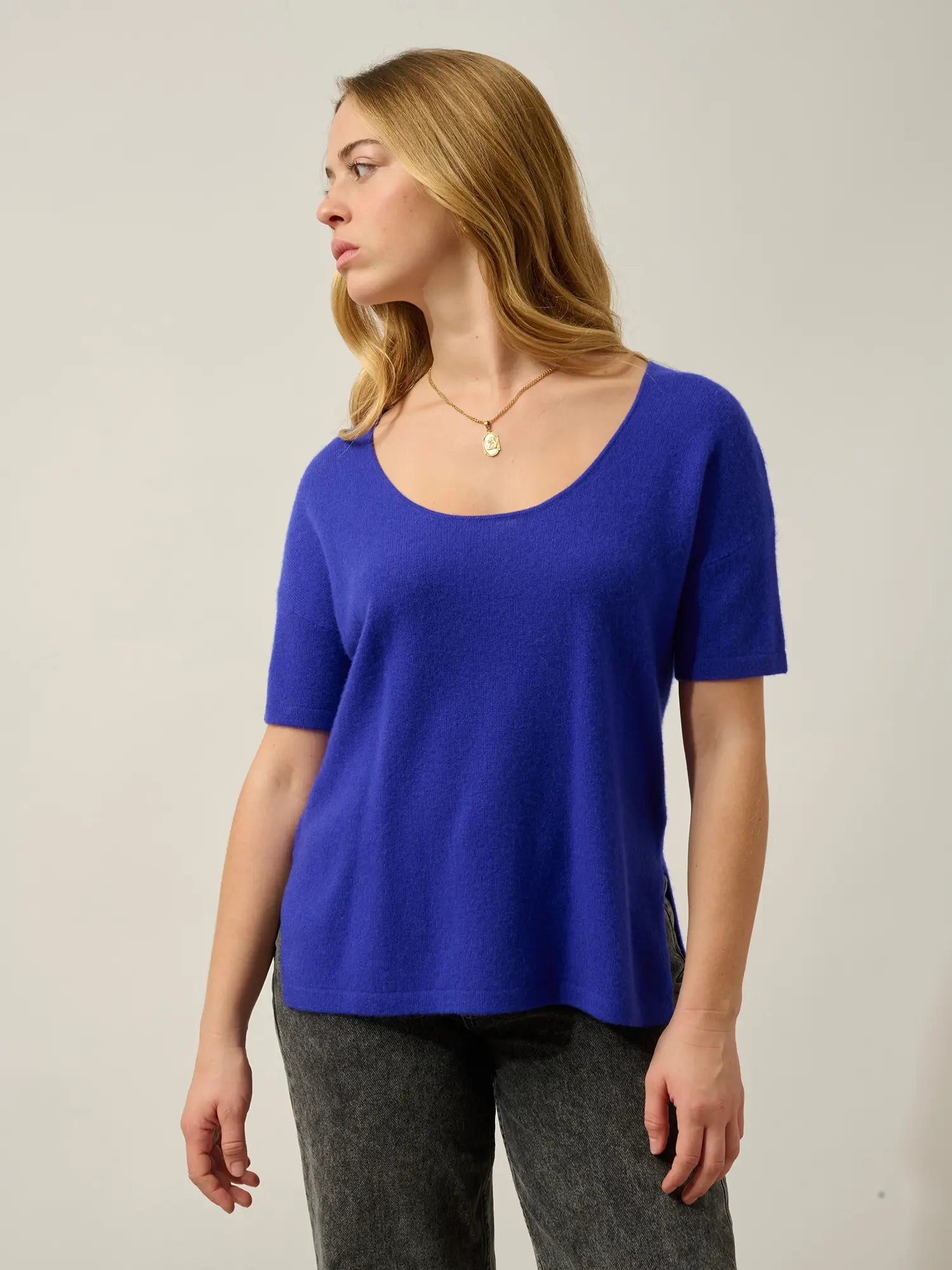 MAELYS t-shirt crew neck indigo