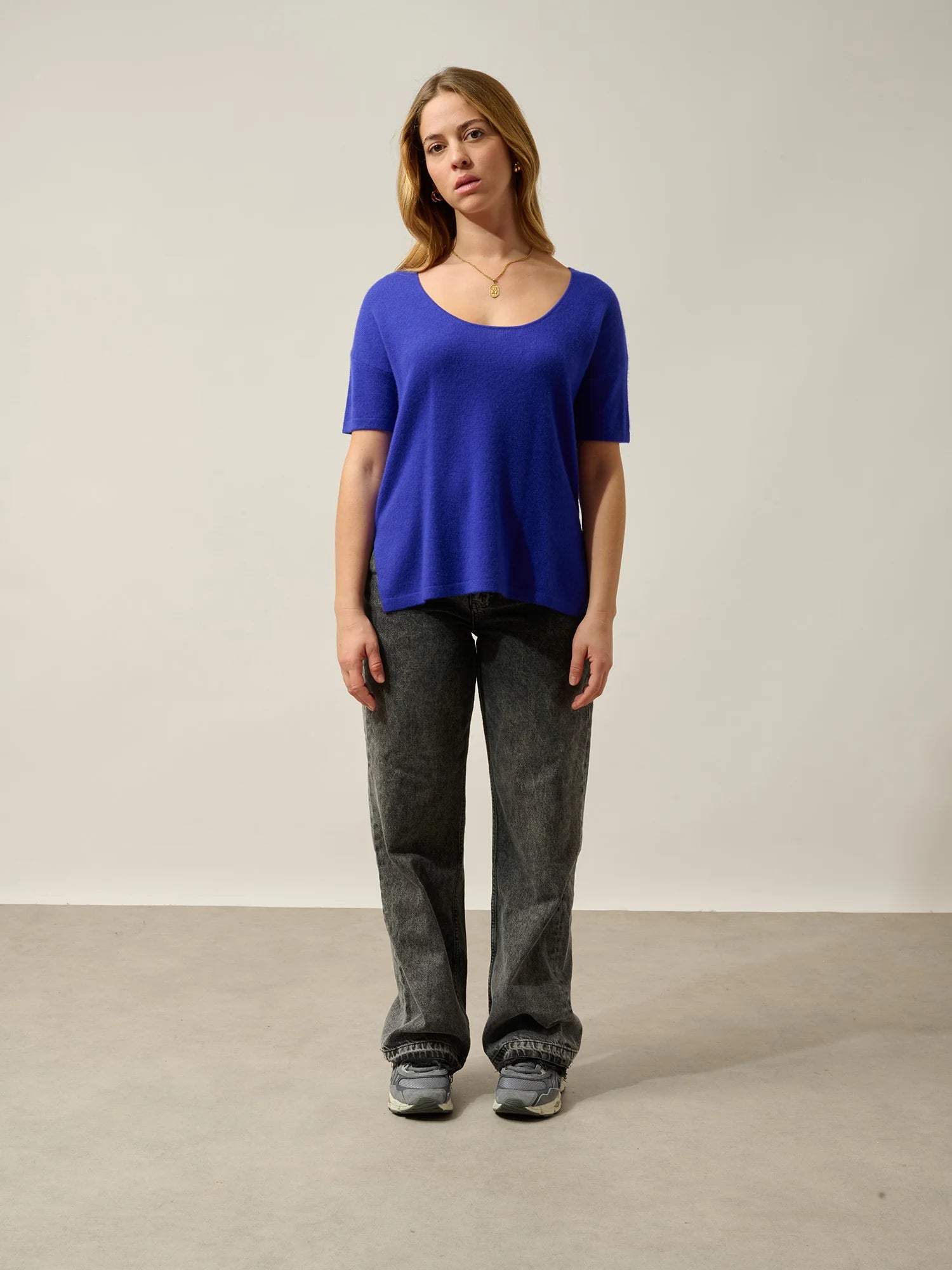 MAELYS t-shirt crew neck indigo