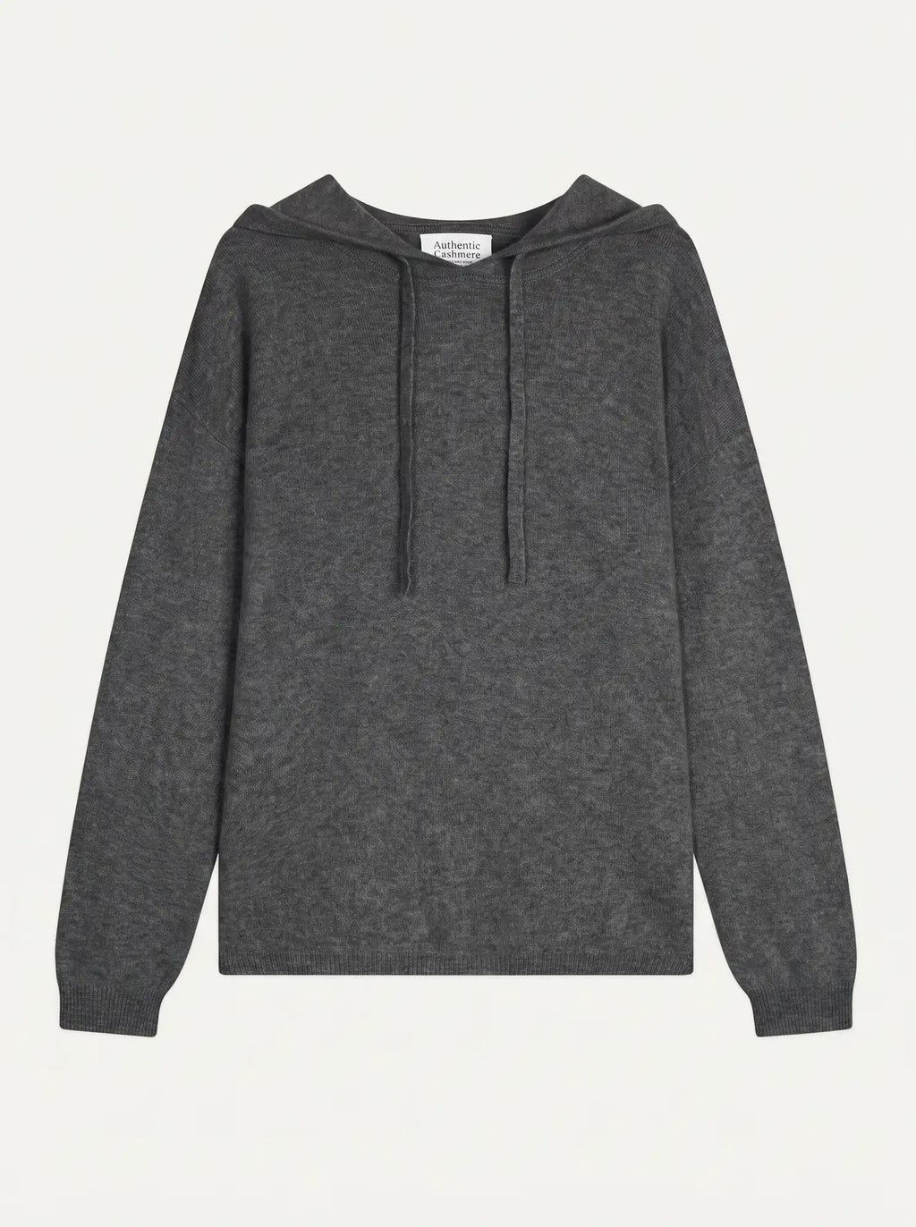 DORTE Pullover mit Kapuze Anthrazit meliert