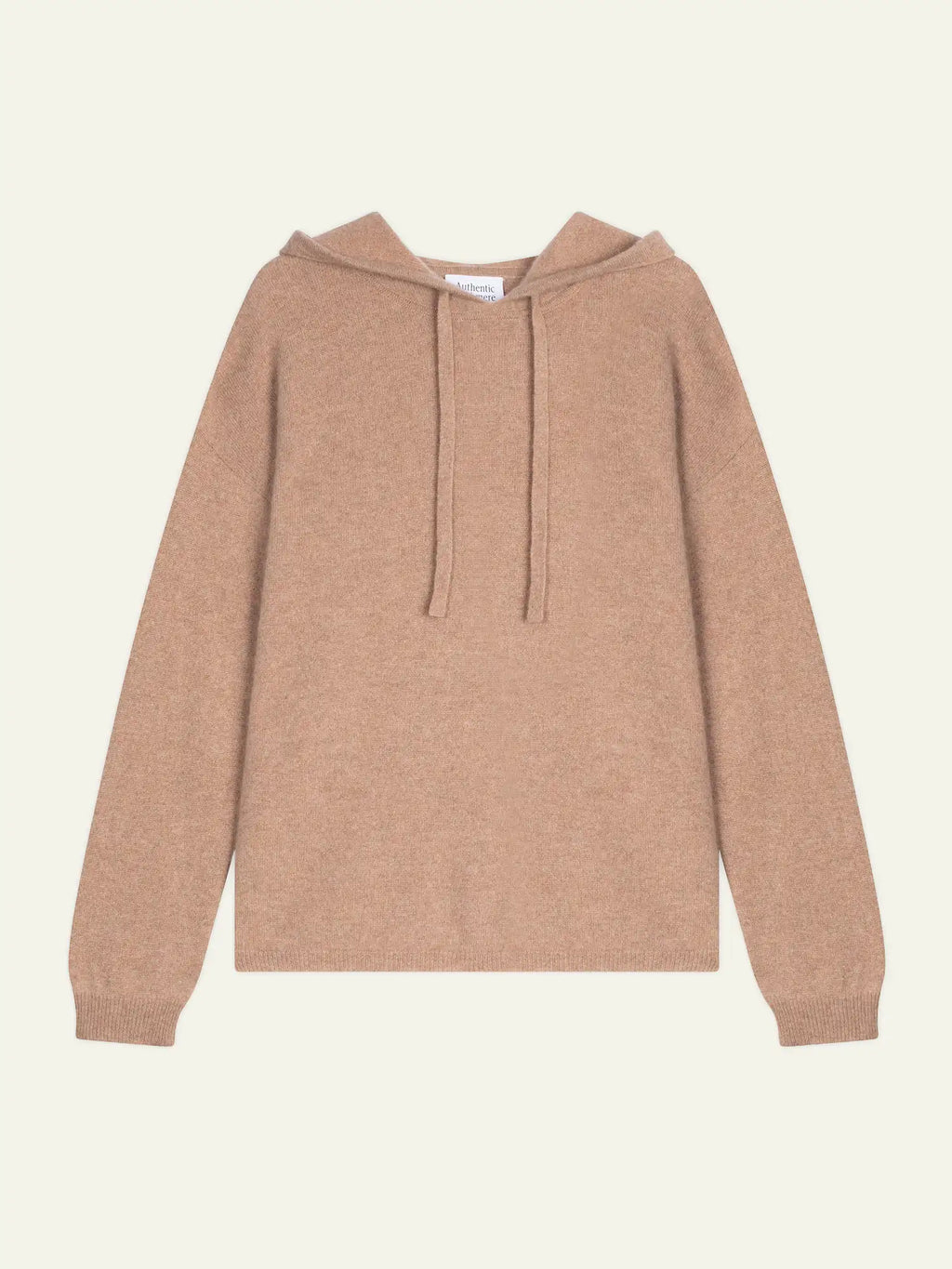DORTE pull capuche camel chiné