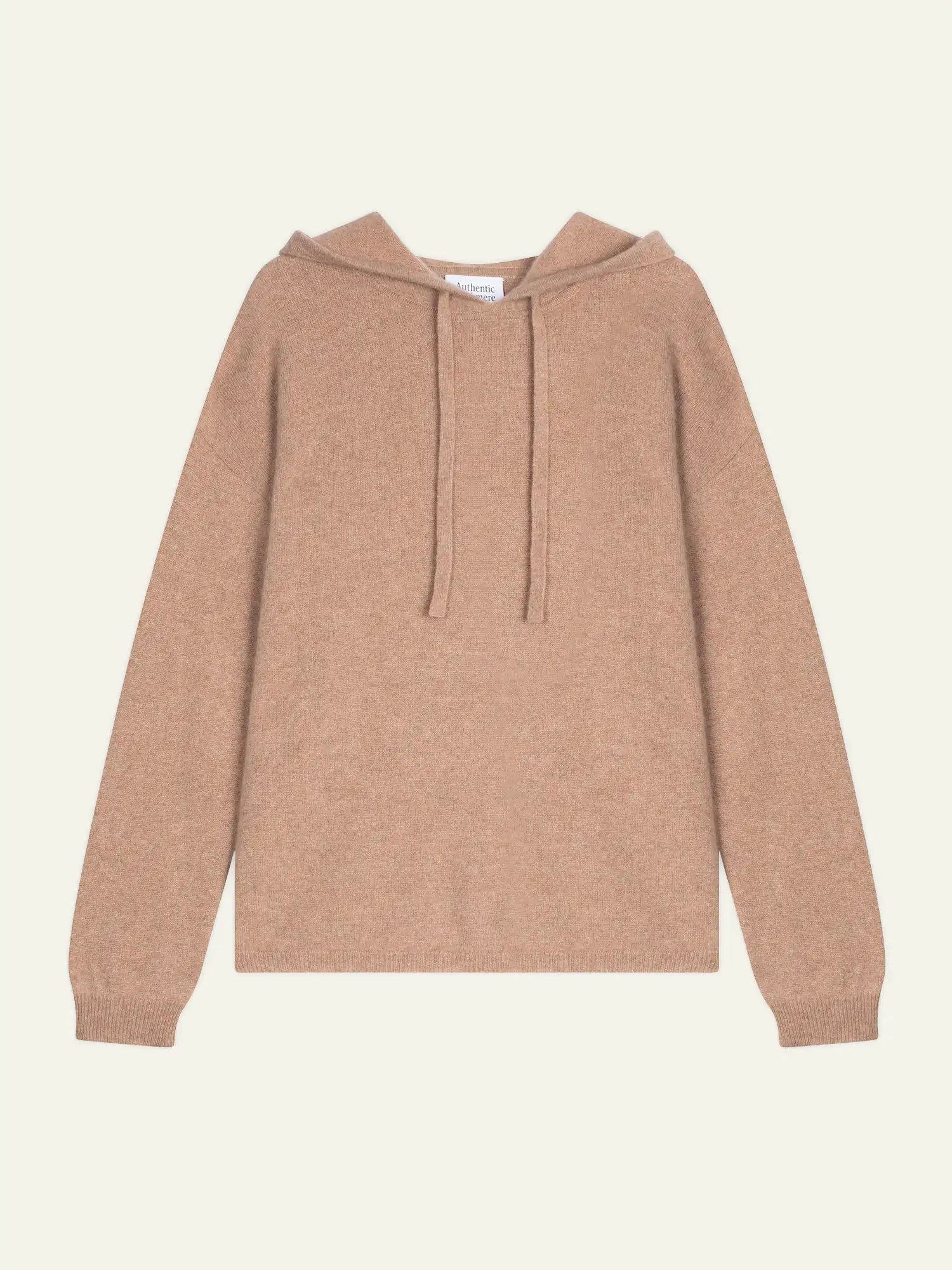 DORTE pull capuche camel chiné