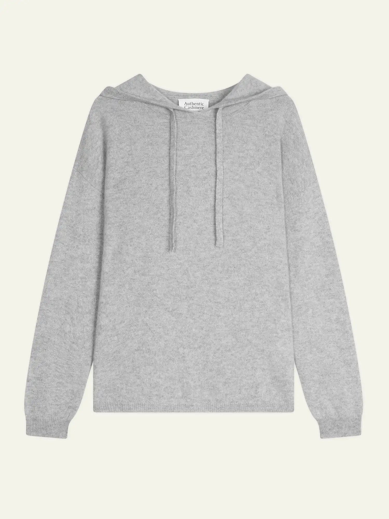 DORTE pull capuche gris clair chiné