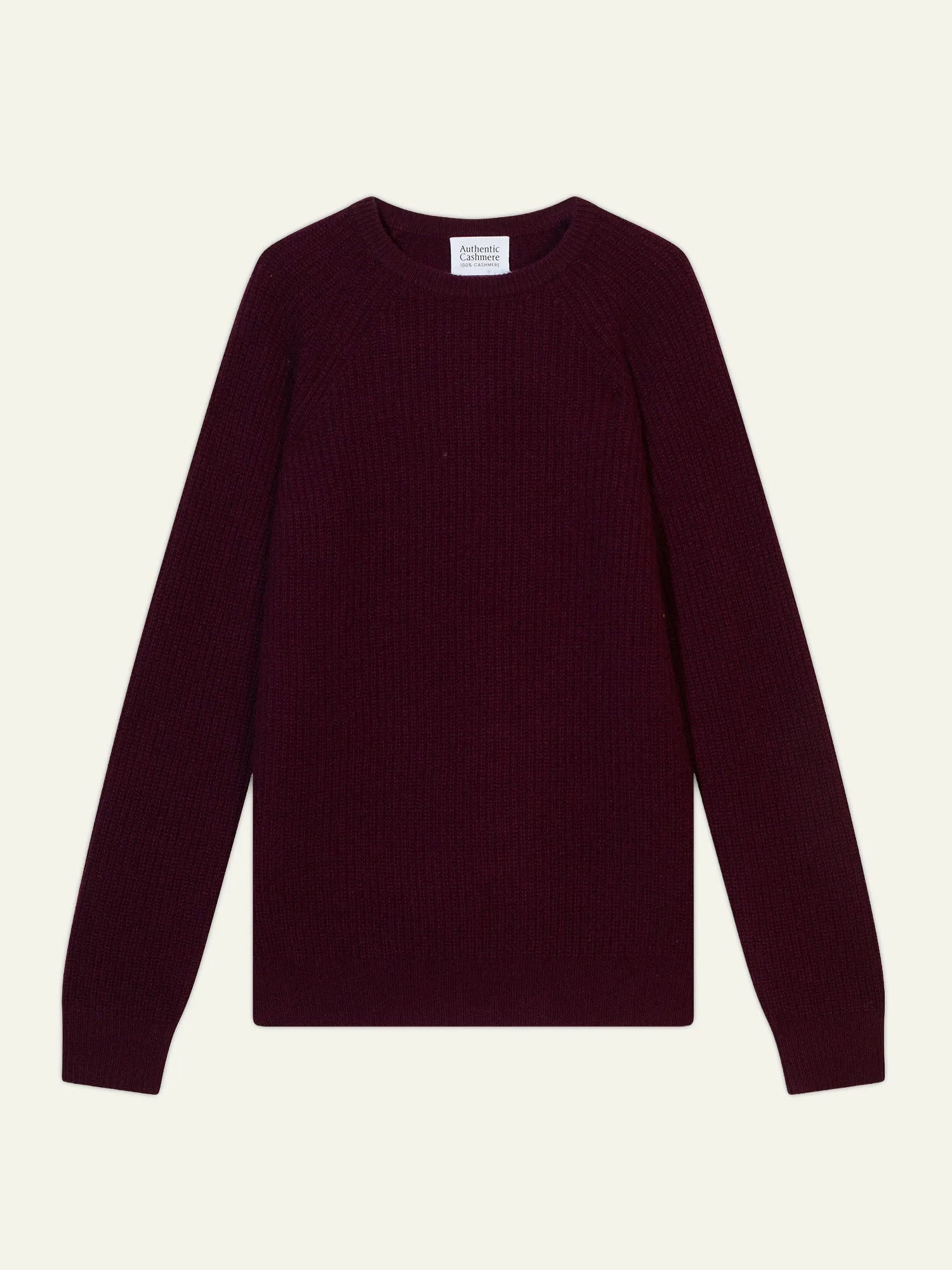 CABANES pullover rundhalsausschnitt 4-fädig brombeere