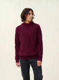 CABANES pullover rundhalsausschnitt 4-fädig brombeere