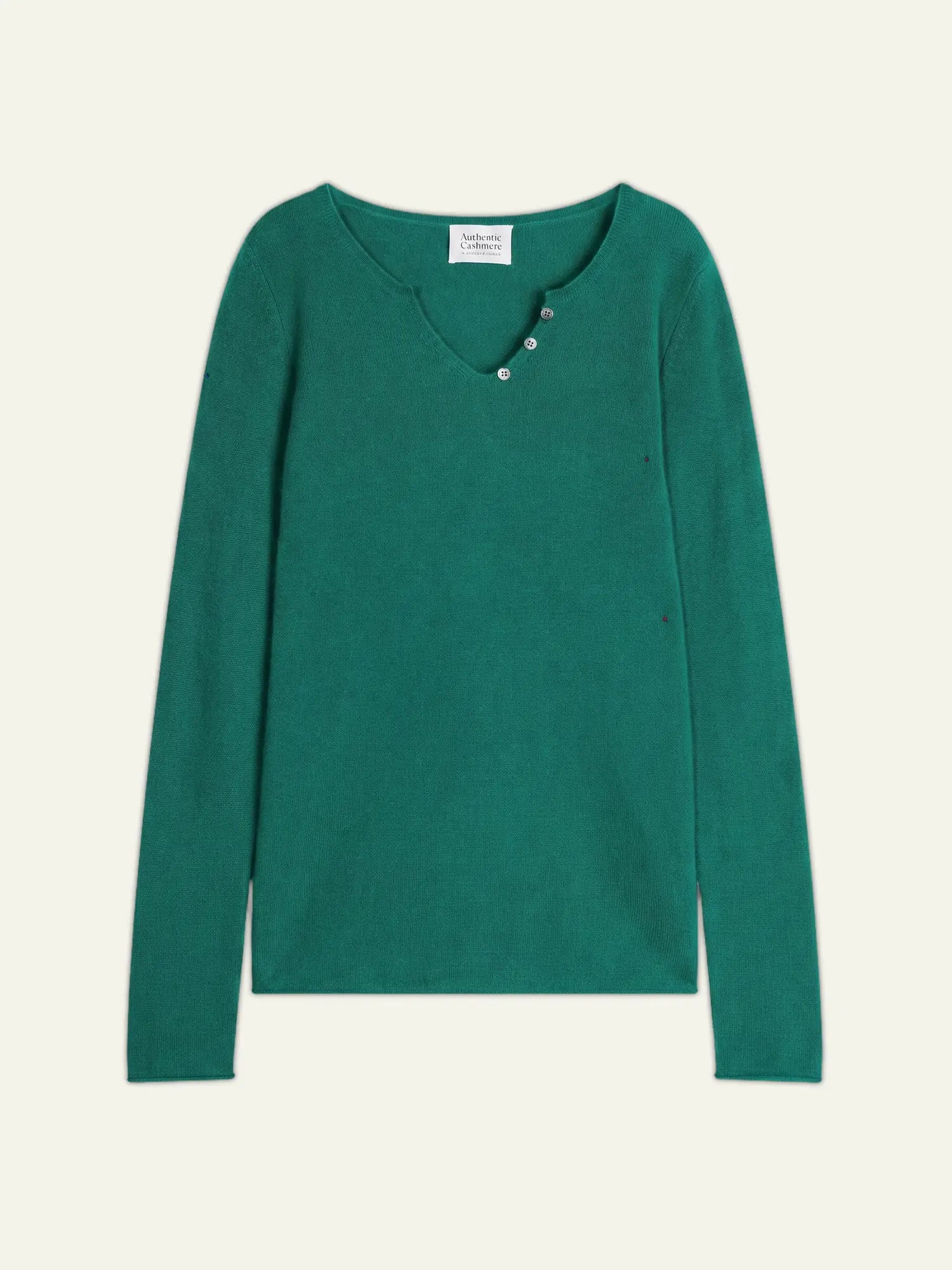 BODMIN Pullover Henley-Ausschnitt Minzgrün