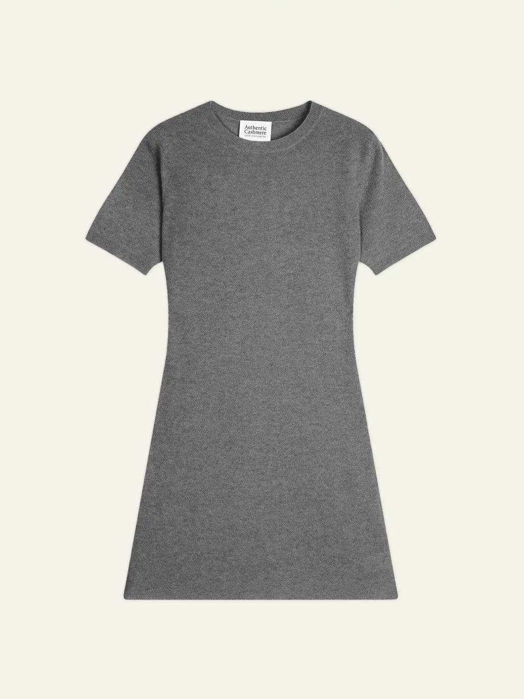 LYNN dress crew neck short sleeve heather flannel