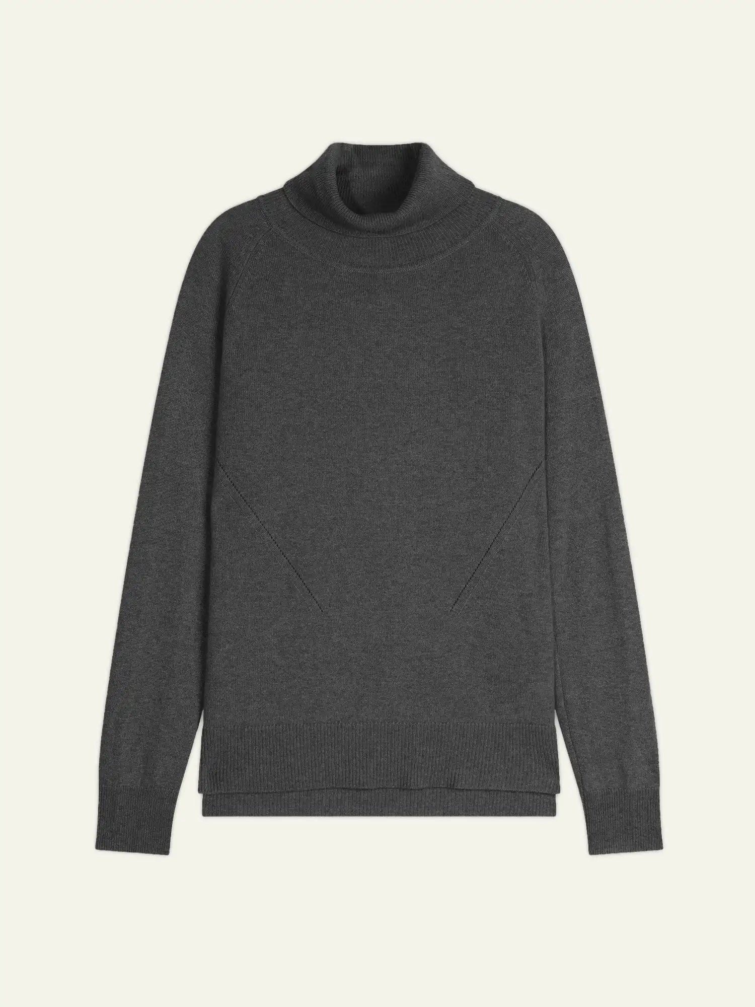 MADELINE sweater turtleneck heather charcoal