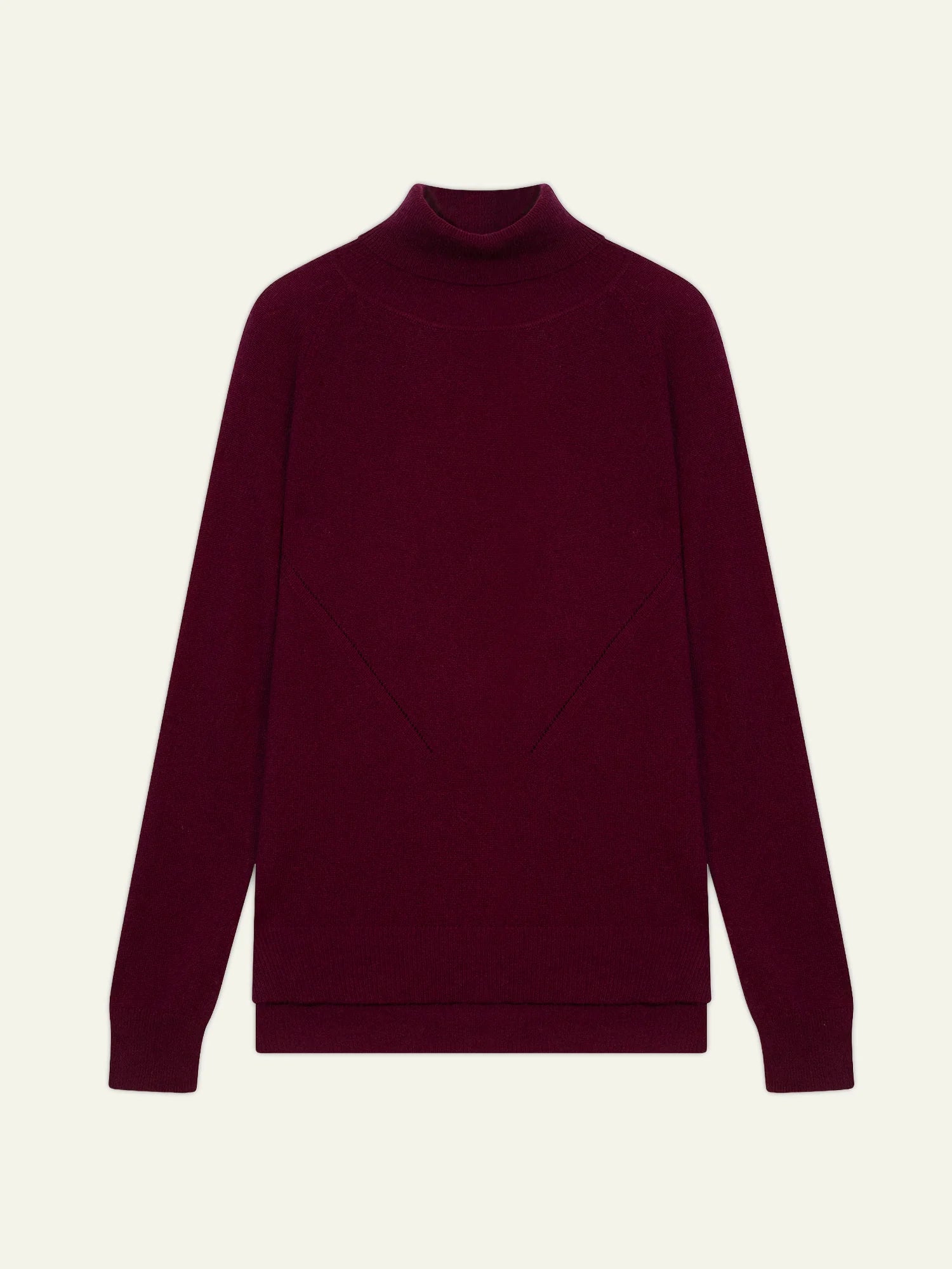 MADELINE pullover rollkragen bordeaux