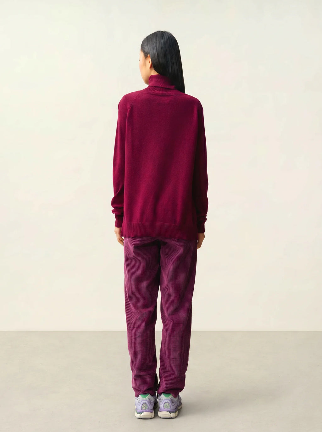 MADELINE pullover rollkragen bordeaux