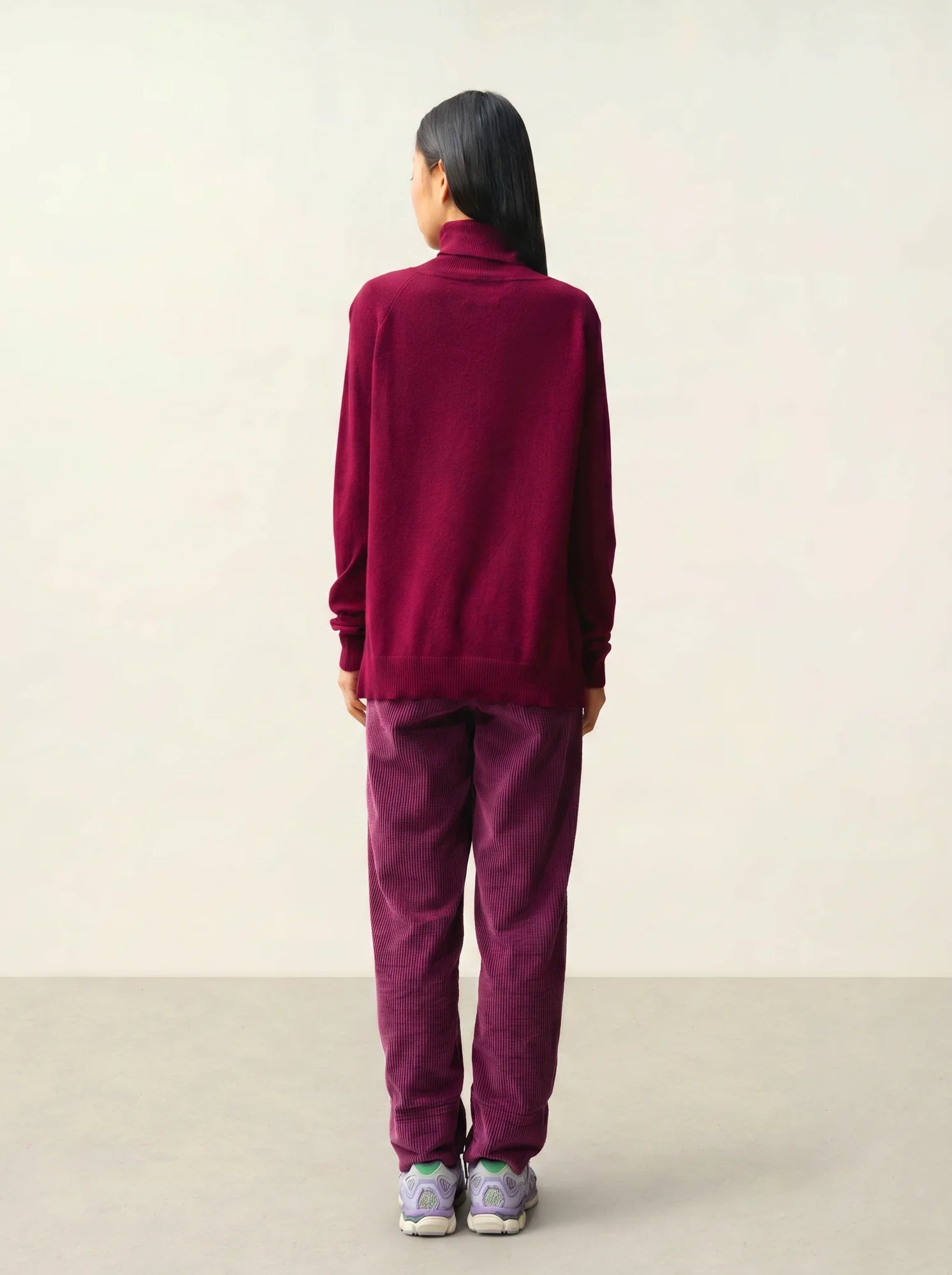 MADELINE pullover rollkragen bordeaux