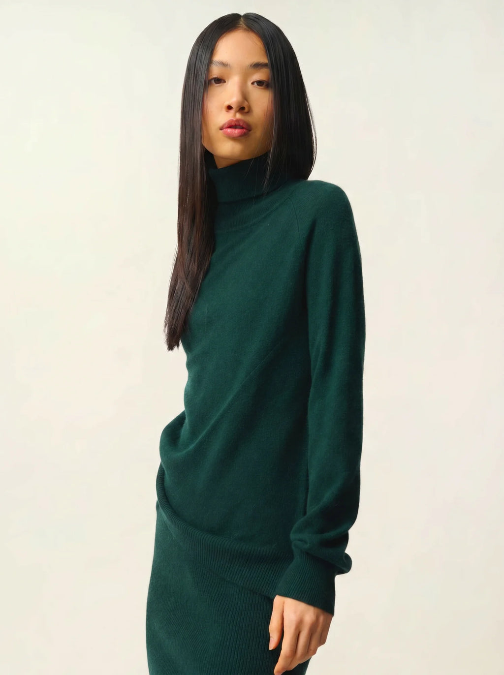 MADELINE pullover rollkragen zypresse