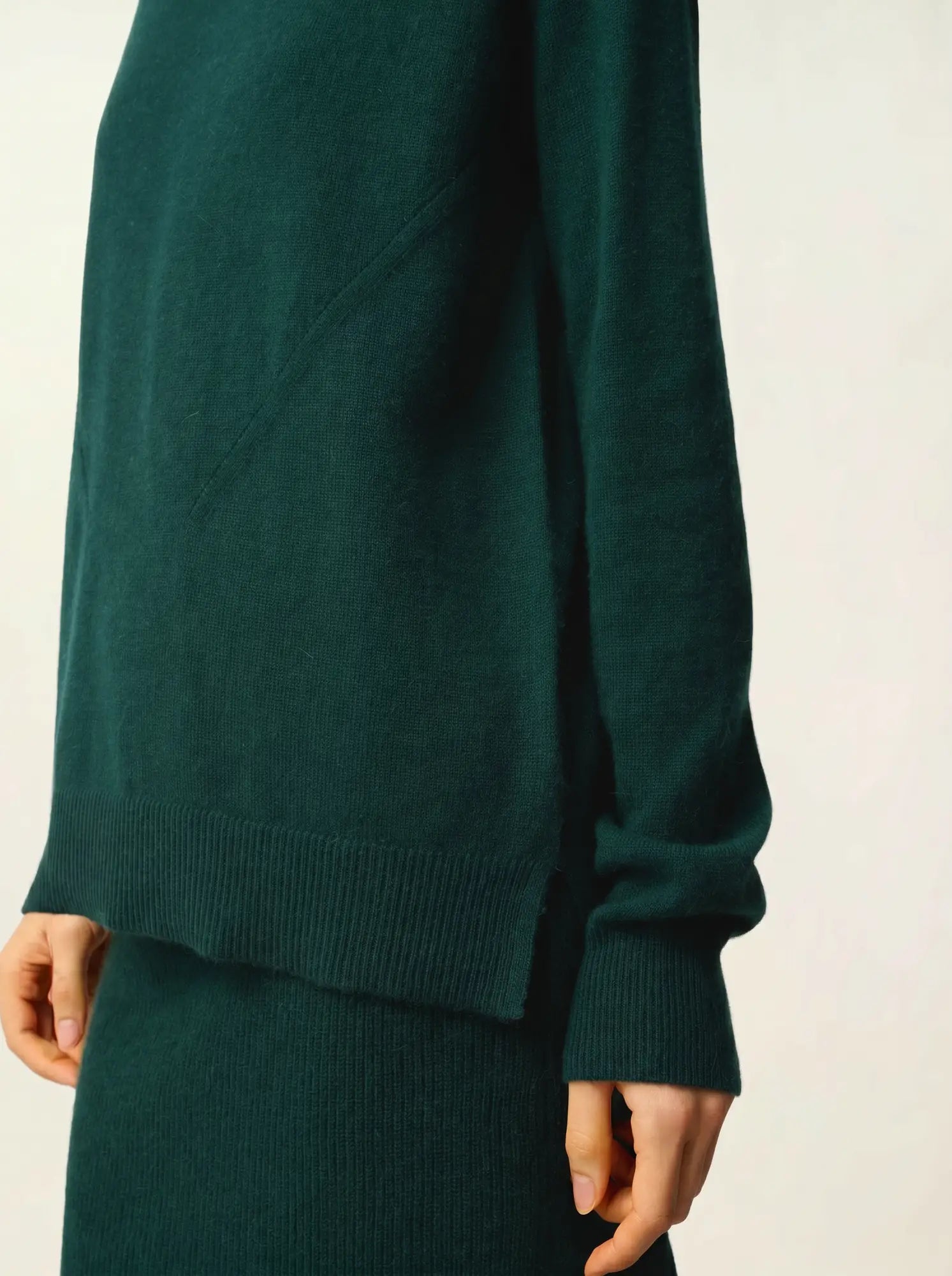 MADELINE pullover rollkragen zypresse