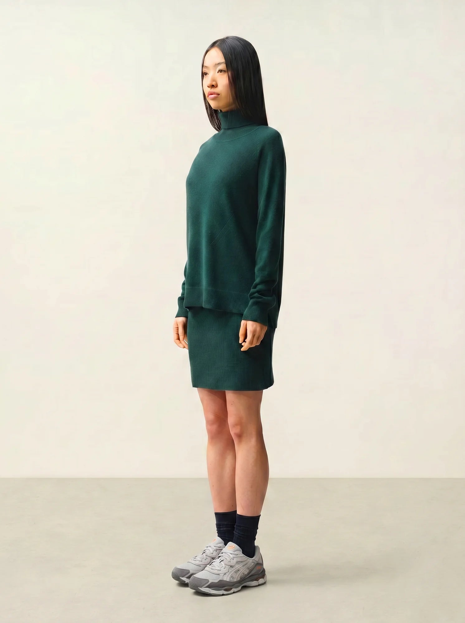 MADELINE pullover rollkragen zypresse