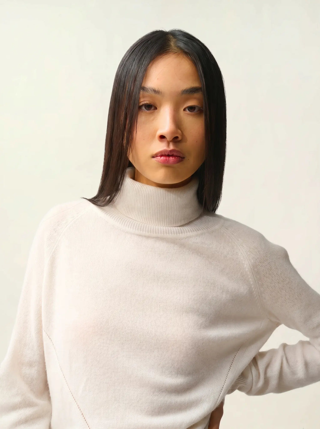 MADELINE pullover rollkragen elfenbein