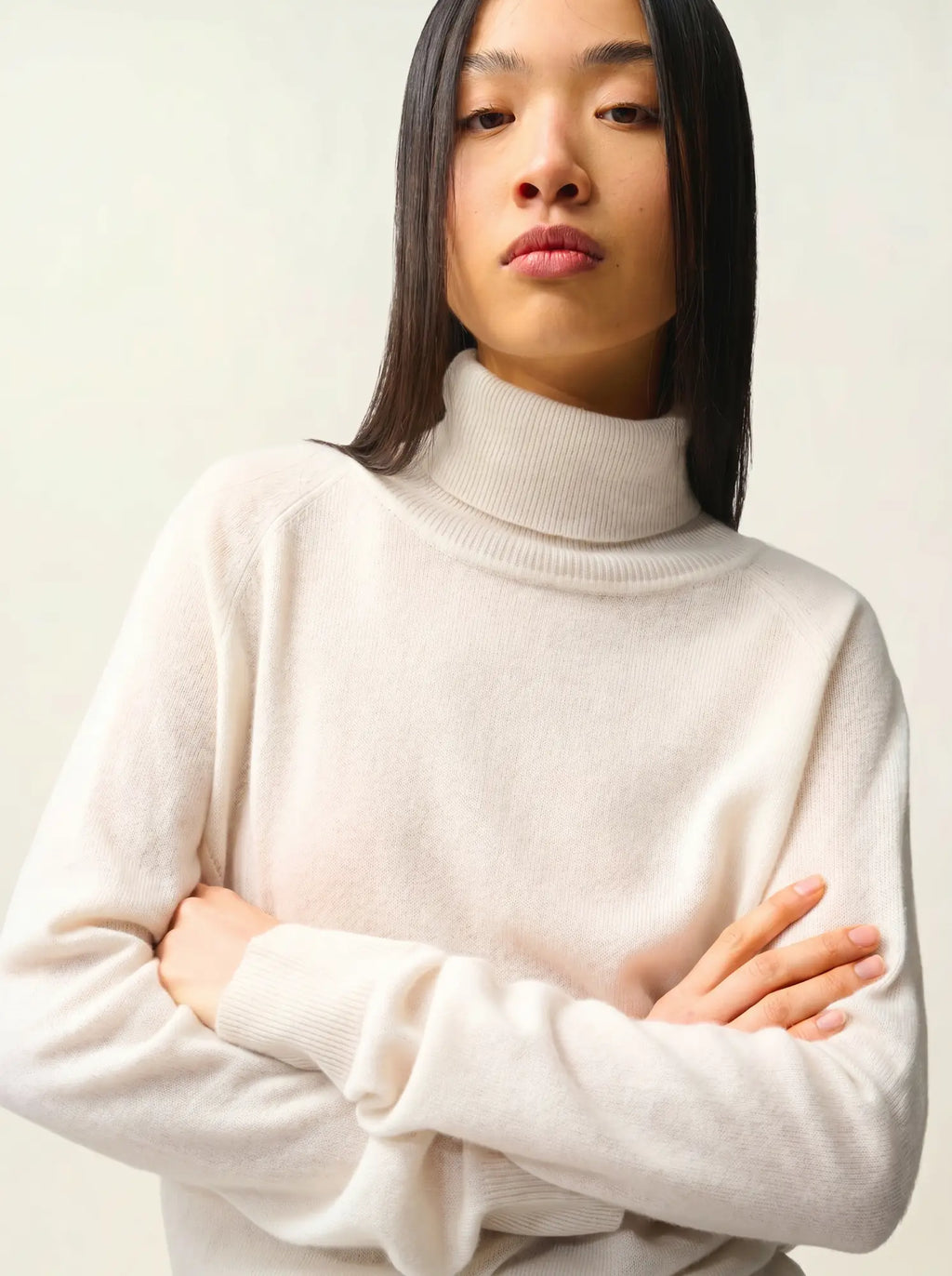 MADELINE pullover rollkragen elfenbein