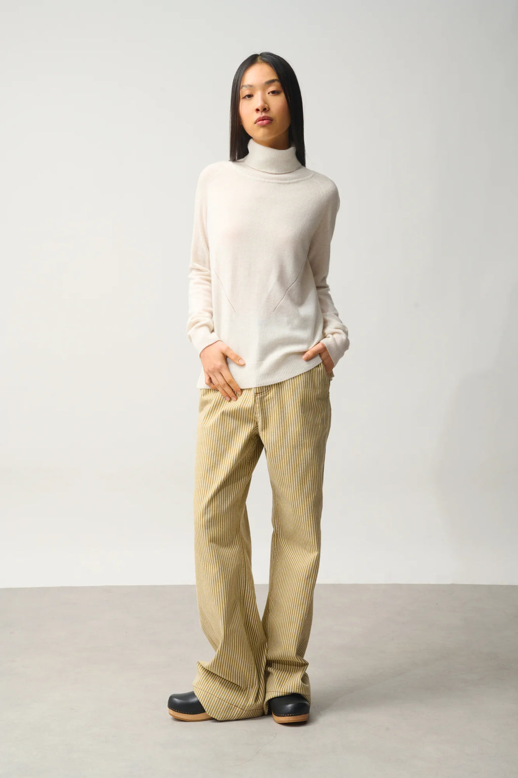 MADELINE pullover rollkragen elfenbein