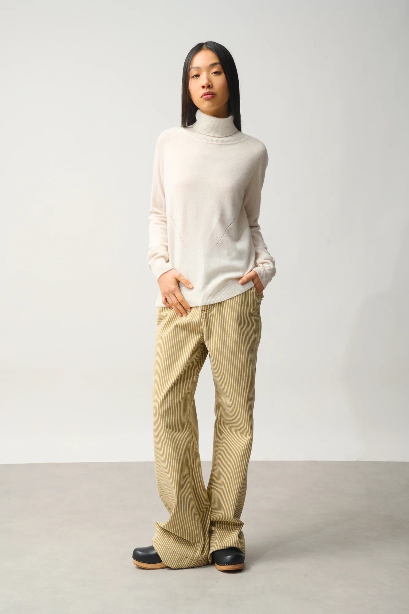MADELINE pullover rollkragen elfenbein
