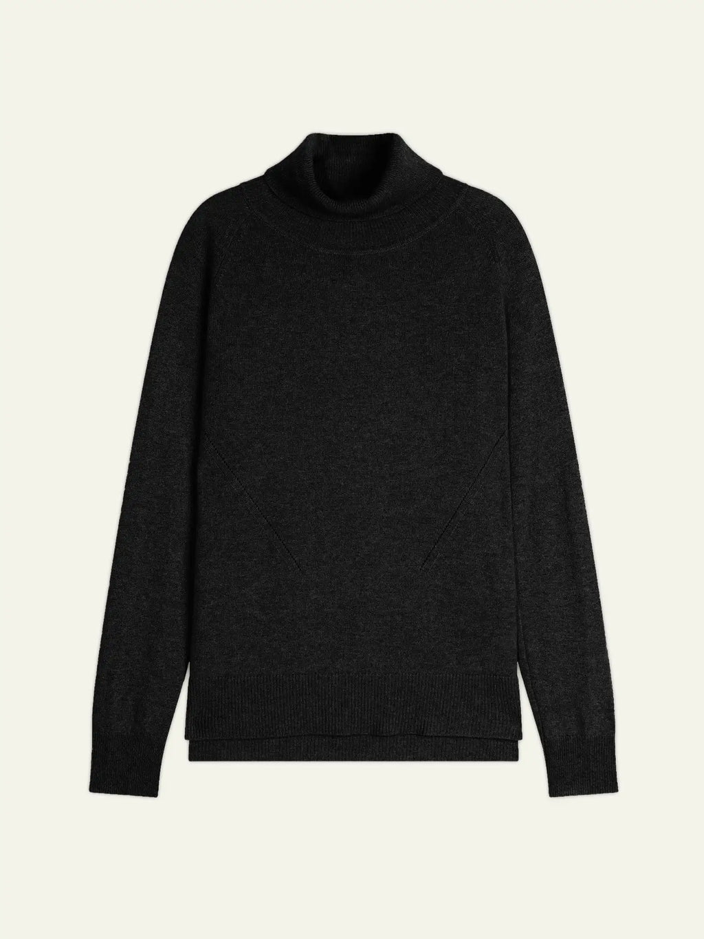 MADELINE pullover rollkragen schwarz meliert