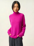 MADELINE pullover rollkragen violine