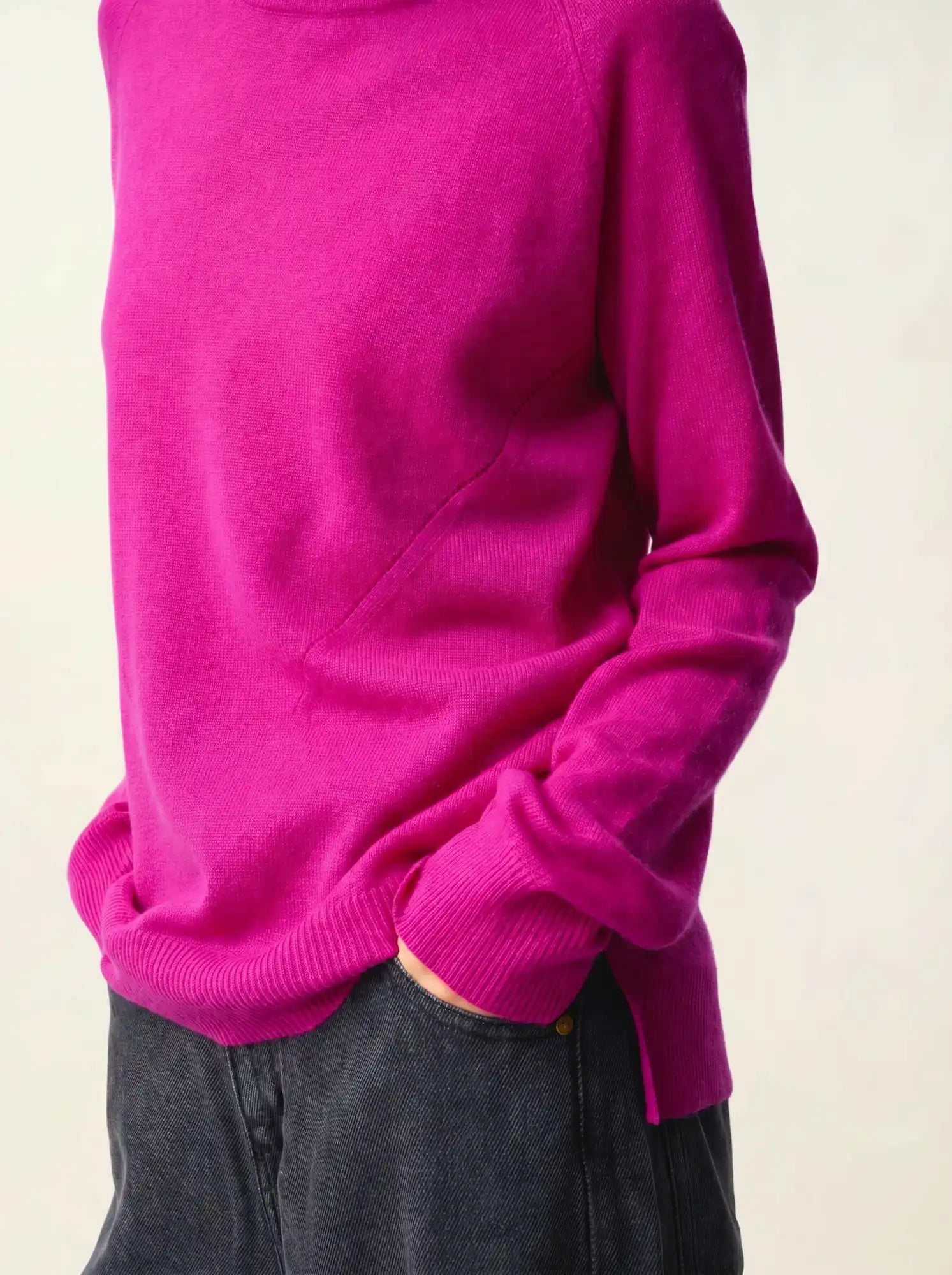 MADELINE pullover rollkragen violine