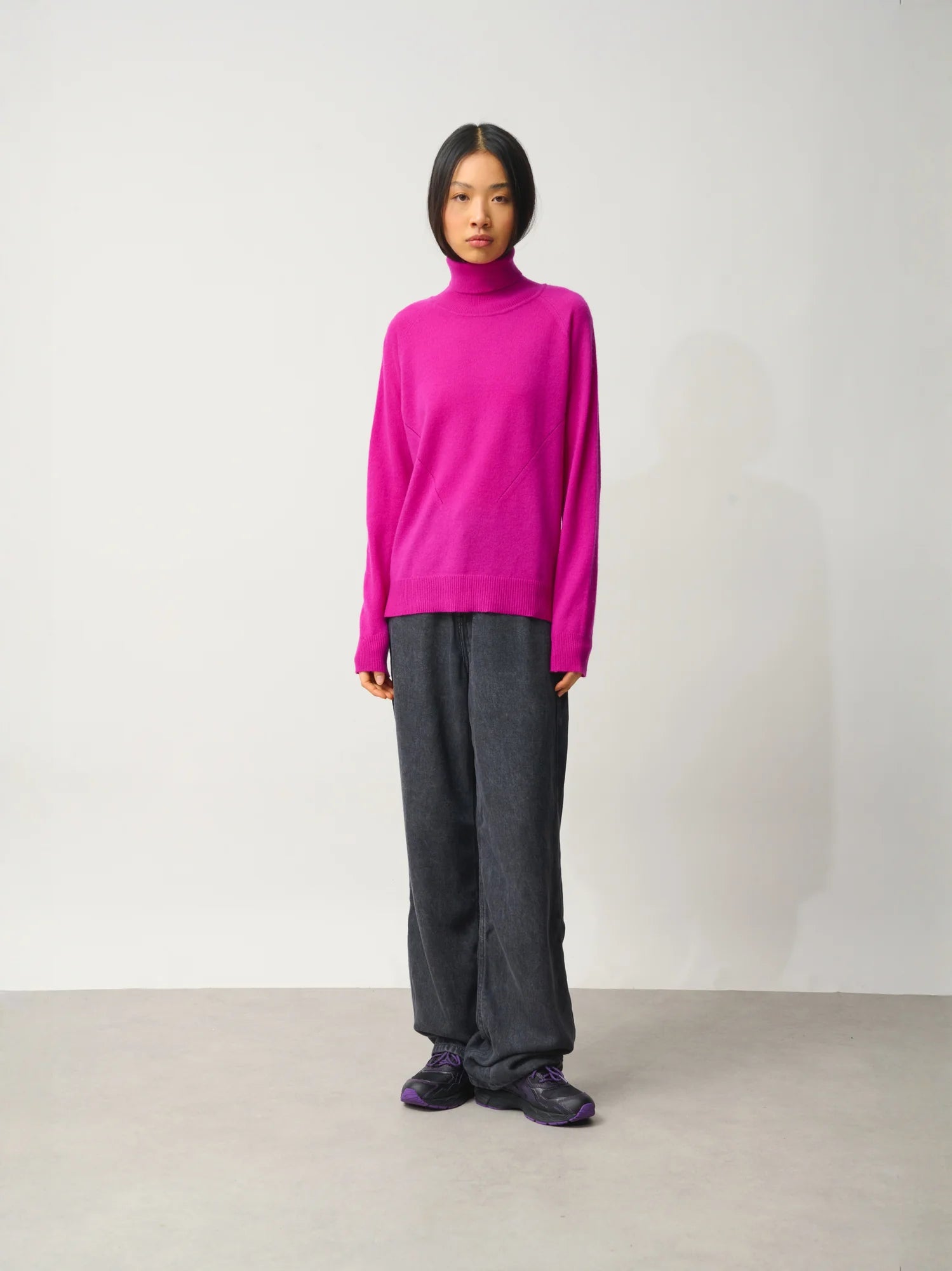 MADELINE pullover rollkragen violine