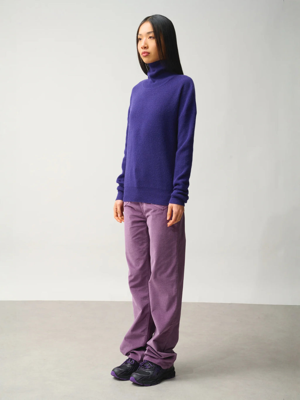 ROXANE pullover rollkragen violett