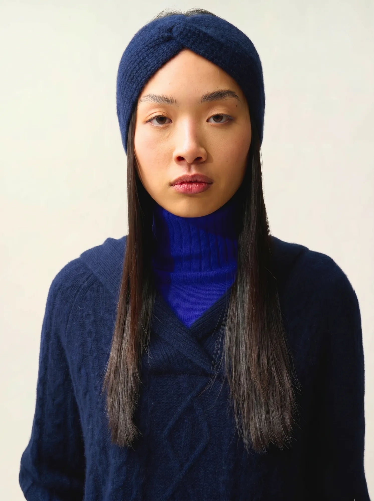 RISTO headband 8 ply navy