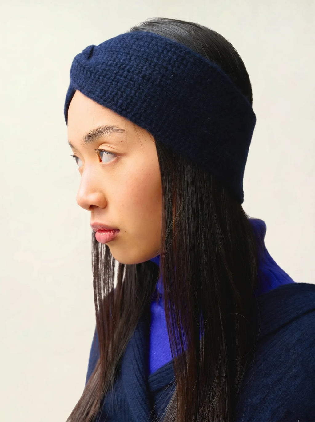 RISTO Headband 8 Ply Navy