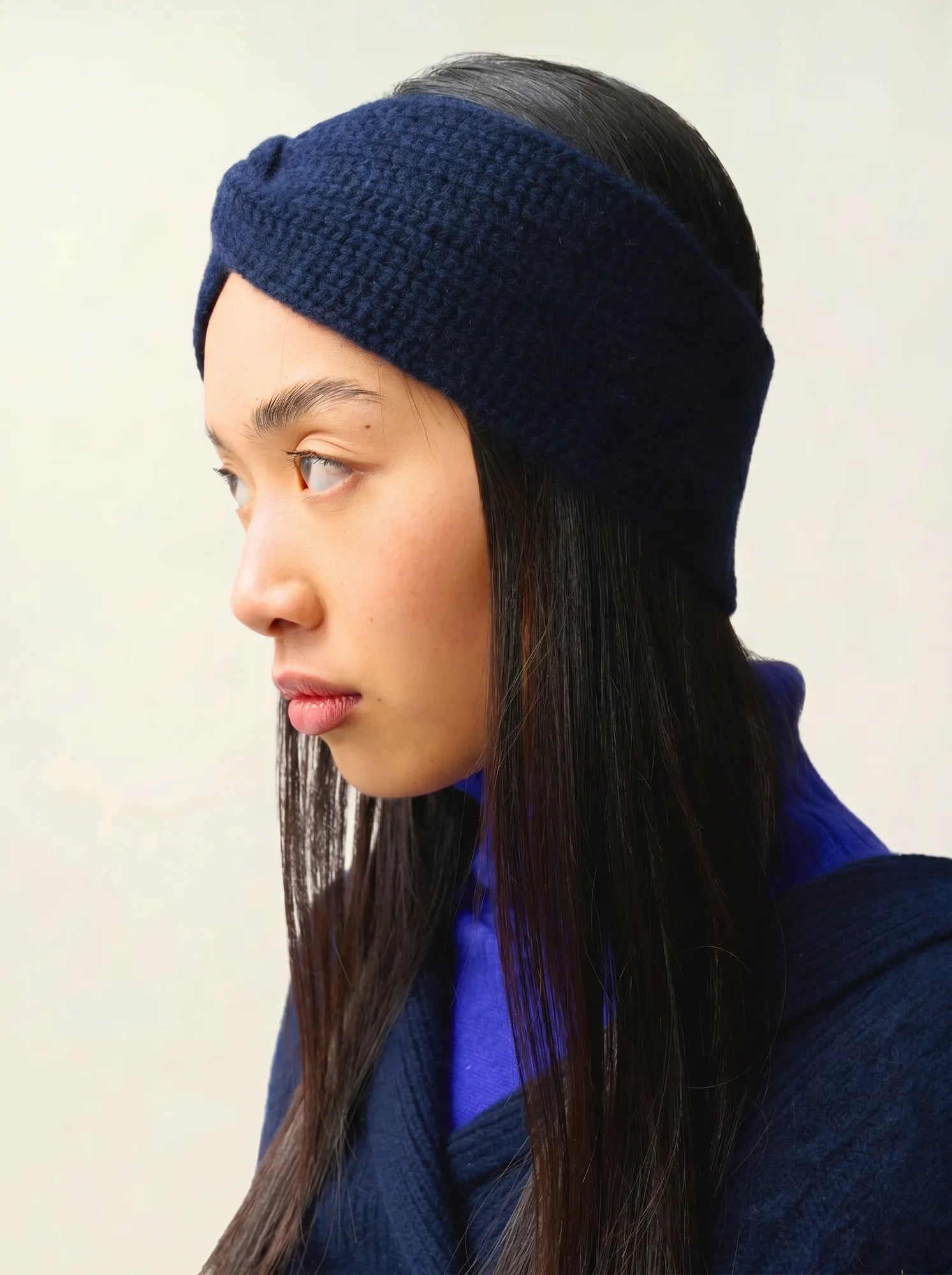 RISTO headband 8 ply navy
