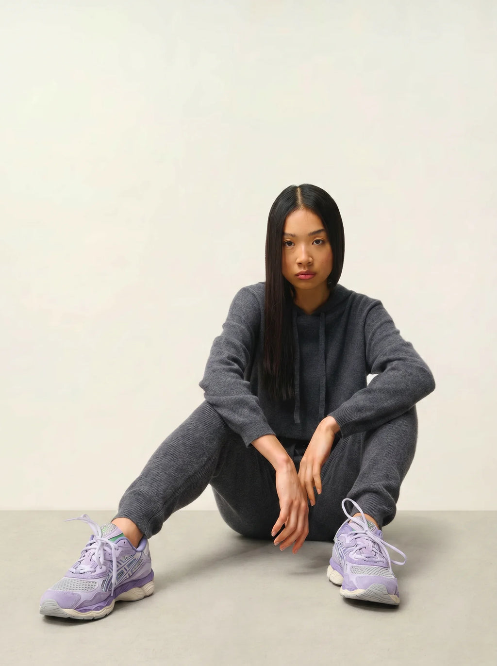 ANIKA jogging anthracite chiné