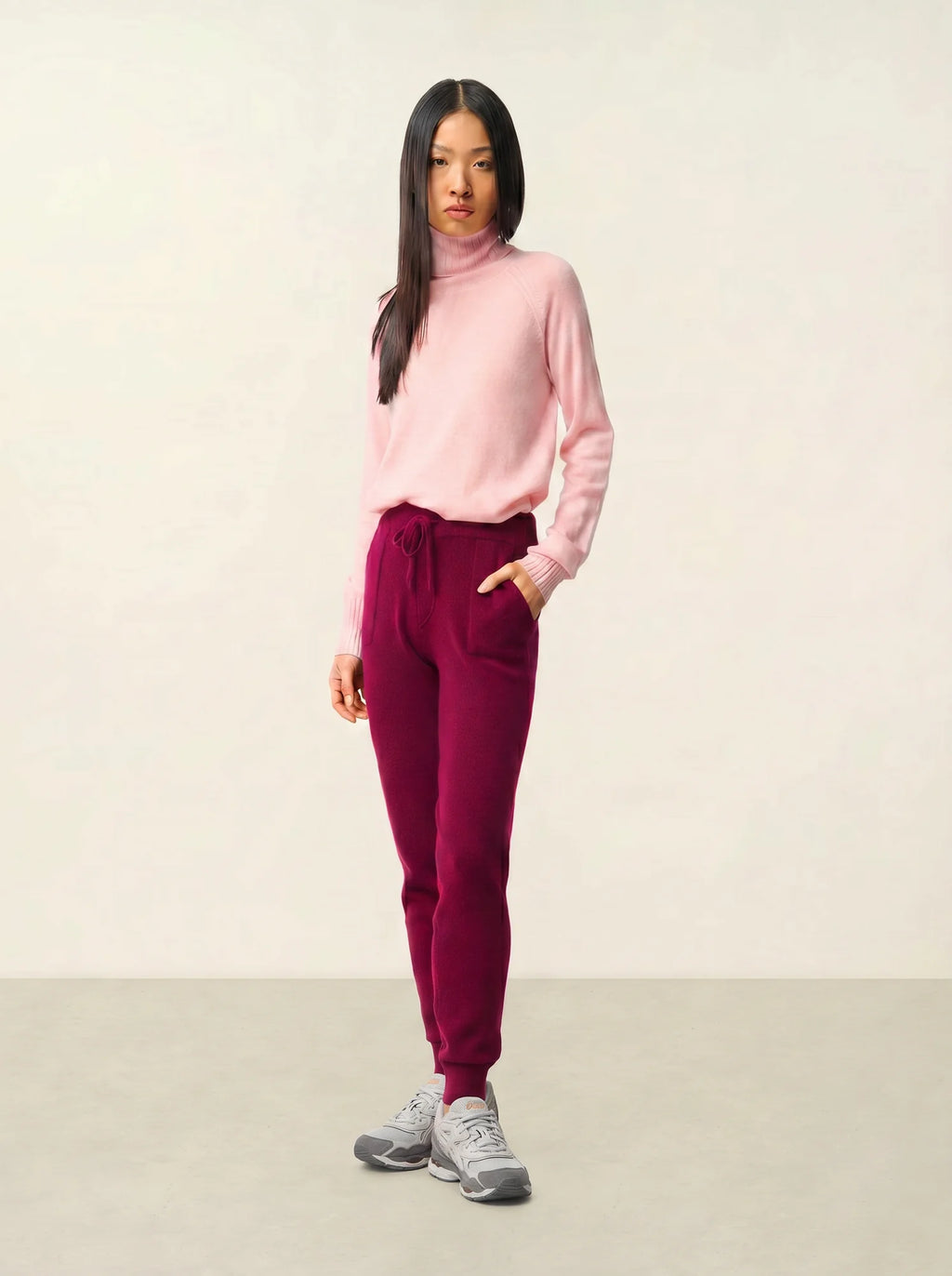 ANIKA jogginghose bordeaux