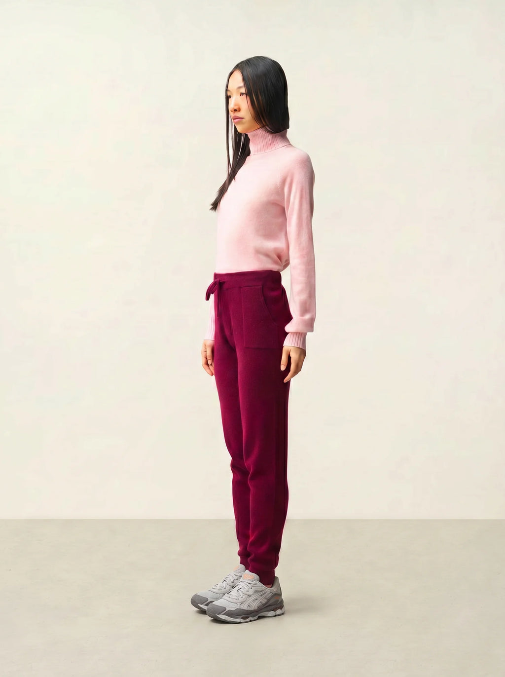 ANIKA jogginghose bordeaux