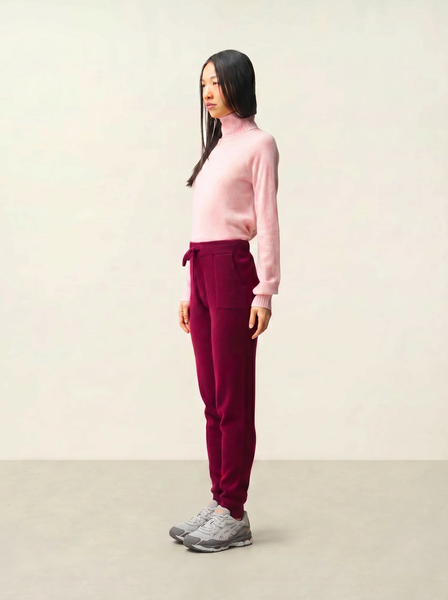 ANIKA jogginghose bordeaux