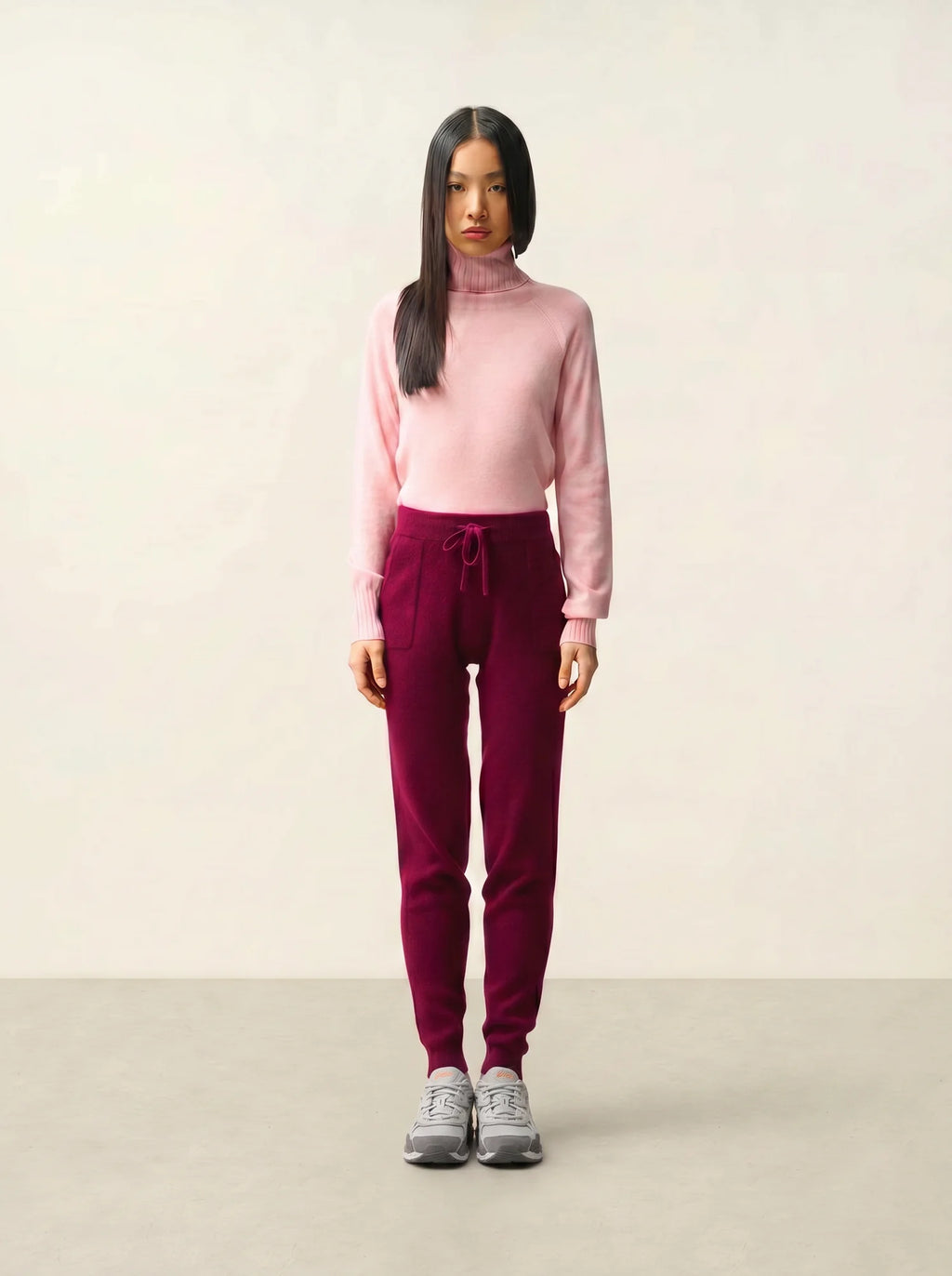ANIKA jogginghose bordeaux