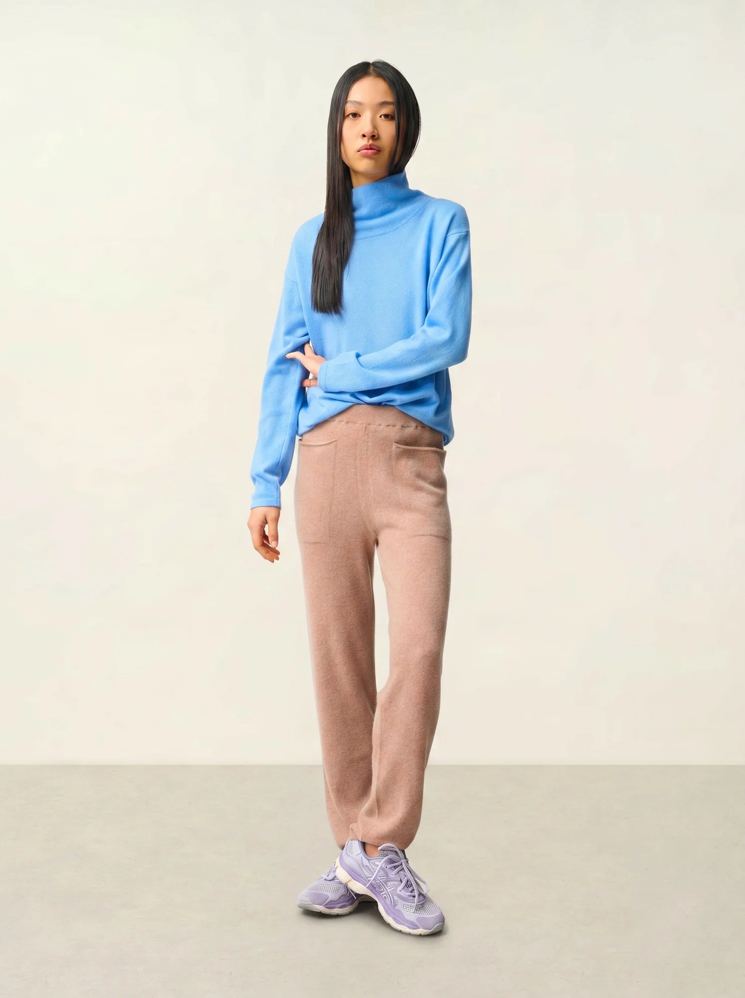 JIGME joggers heather camel