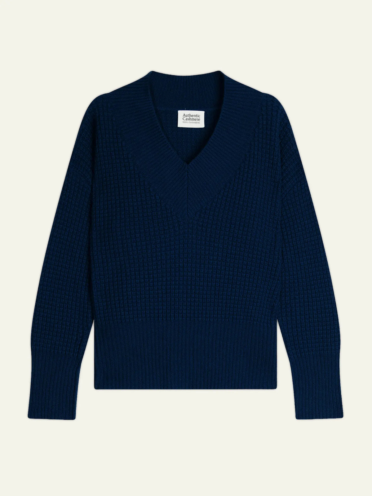 ALPANDE Pull Col V 8 Fils Minuit